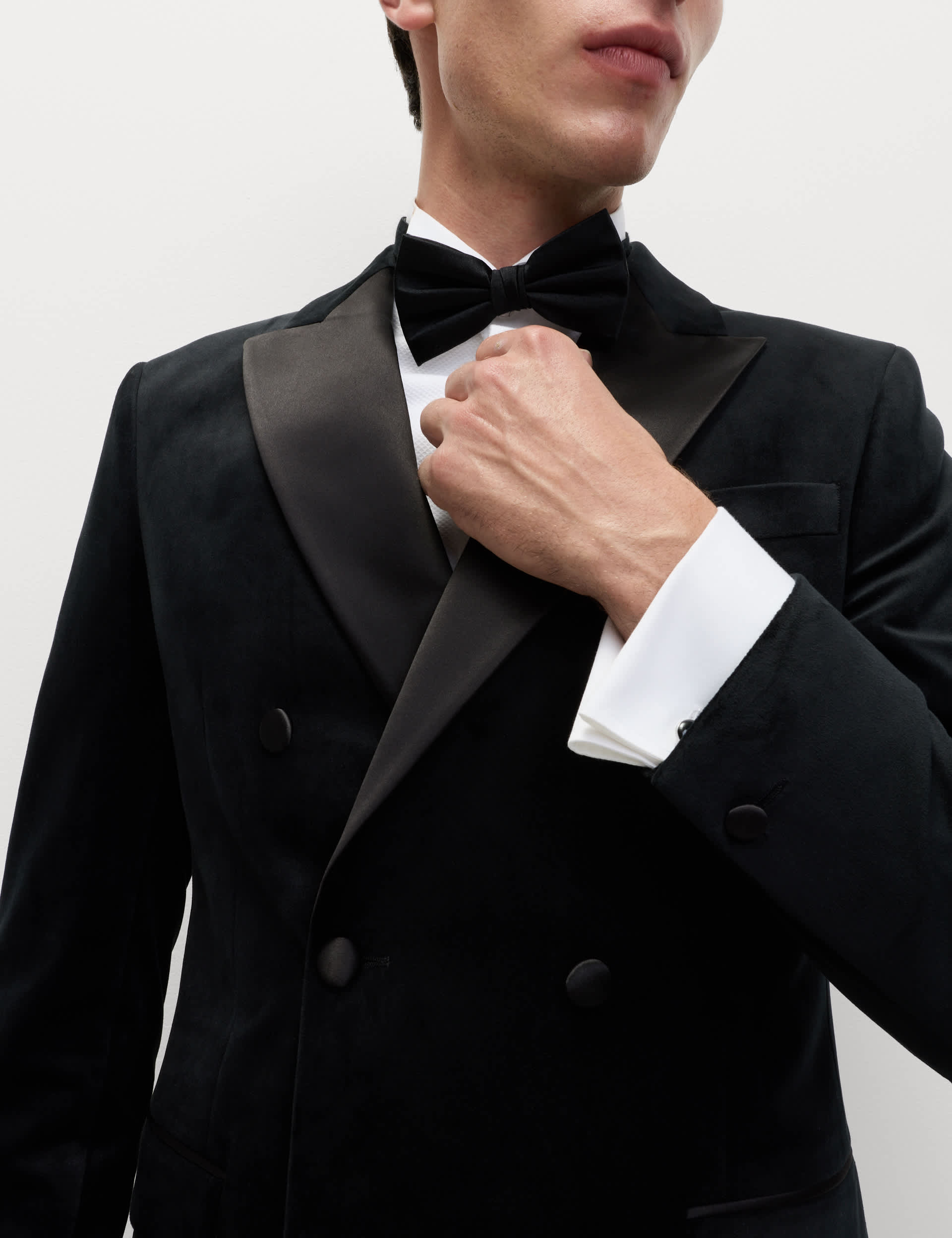 Tailored Fit Velvet Suit Jacket