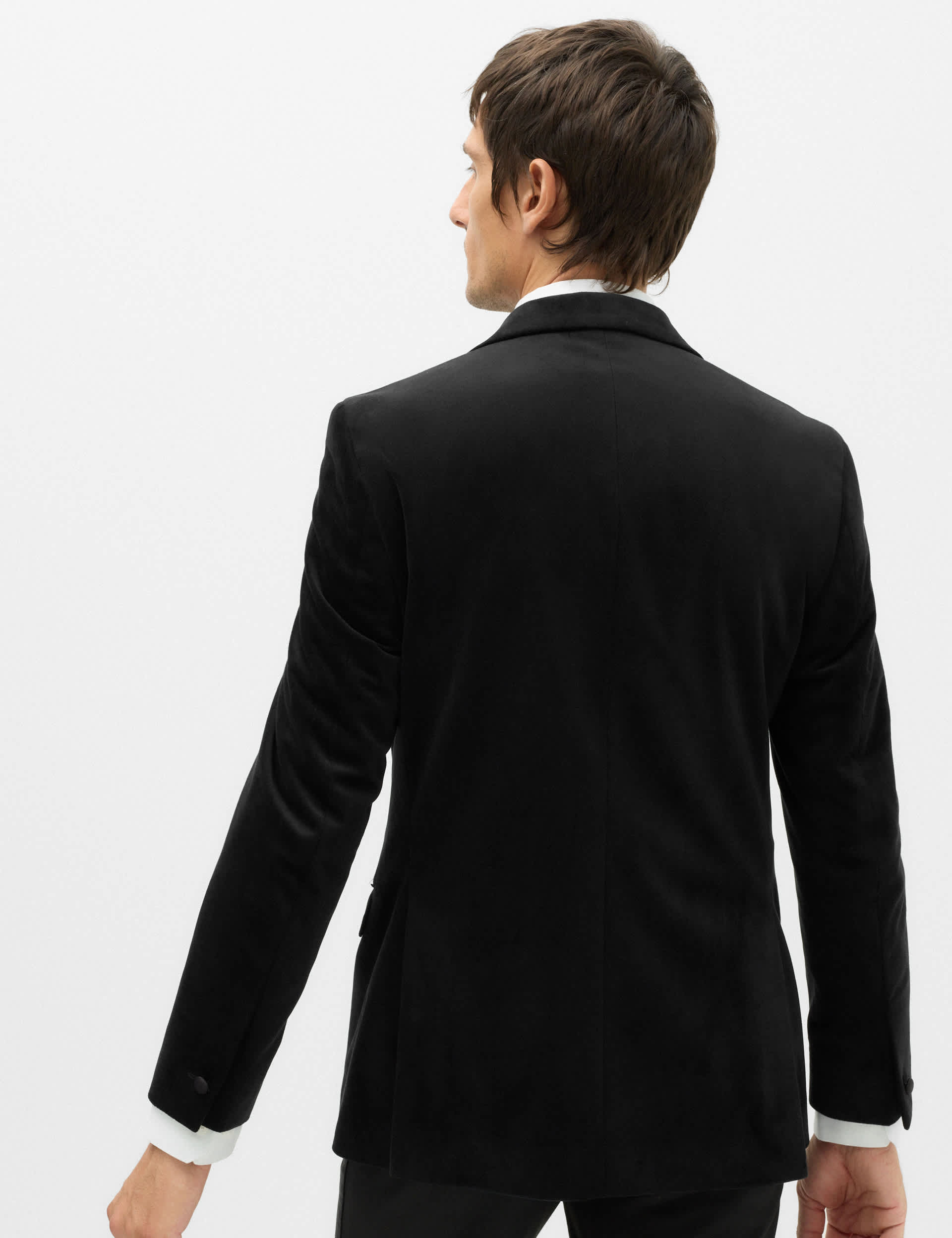 Tailored Fit Velvet Blazer thumbnail 5