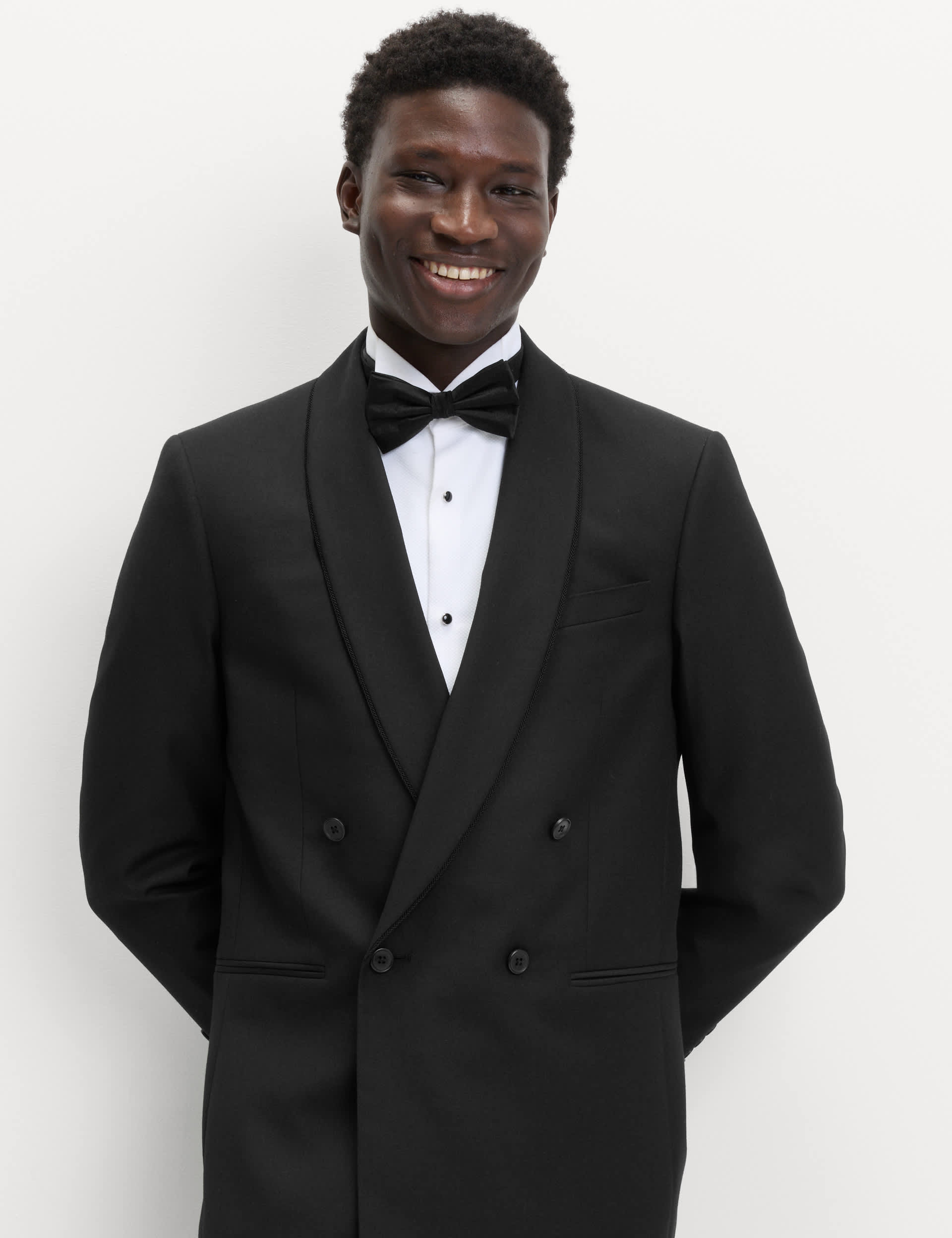 Tailored Fit Double Breasted Tuxedo Jacket primary image