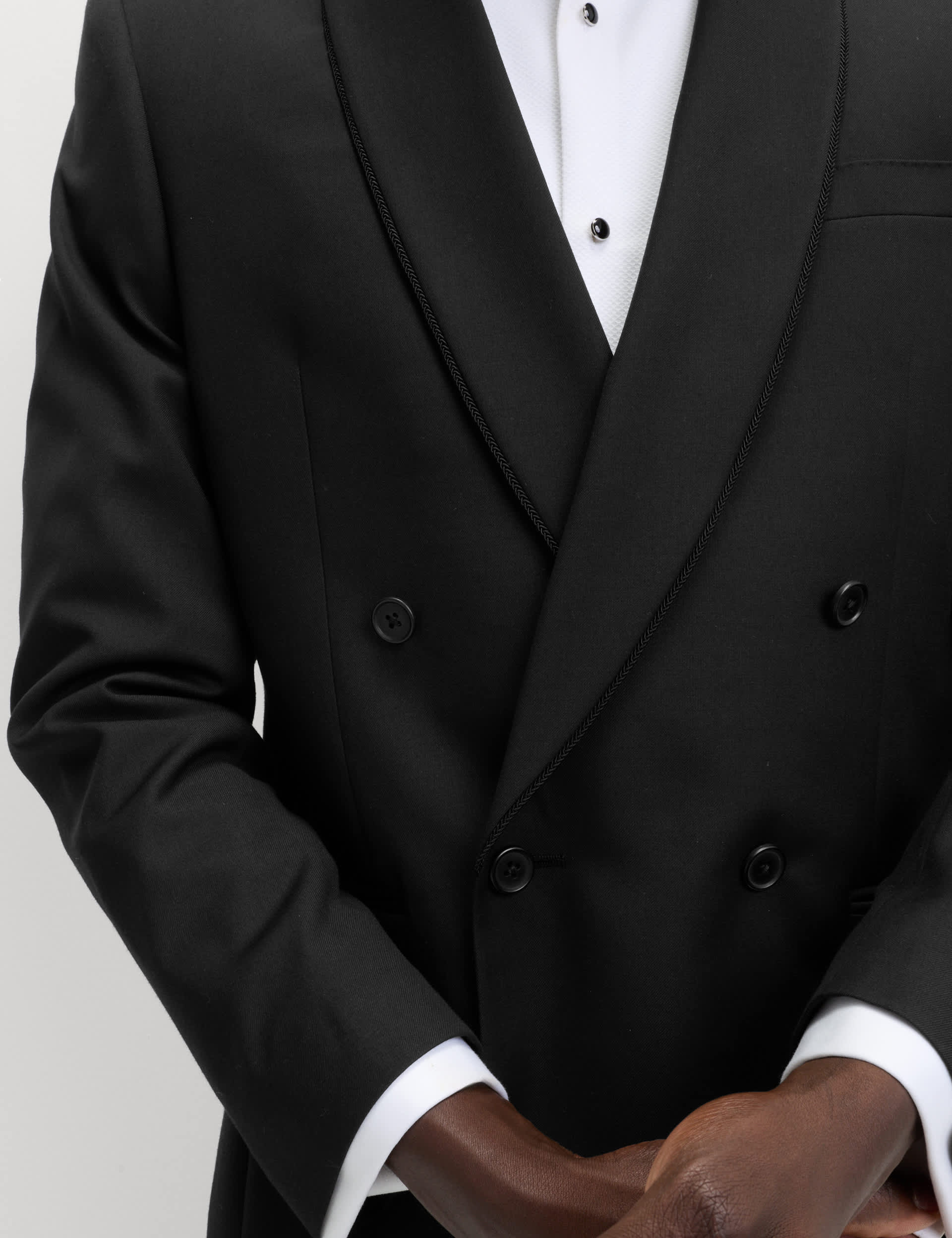 Tailored Fit Double Breasted Tuxedo Jacket thumbnail 4