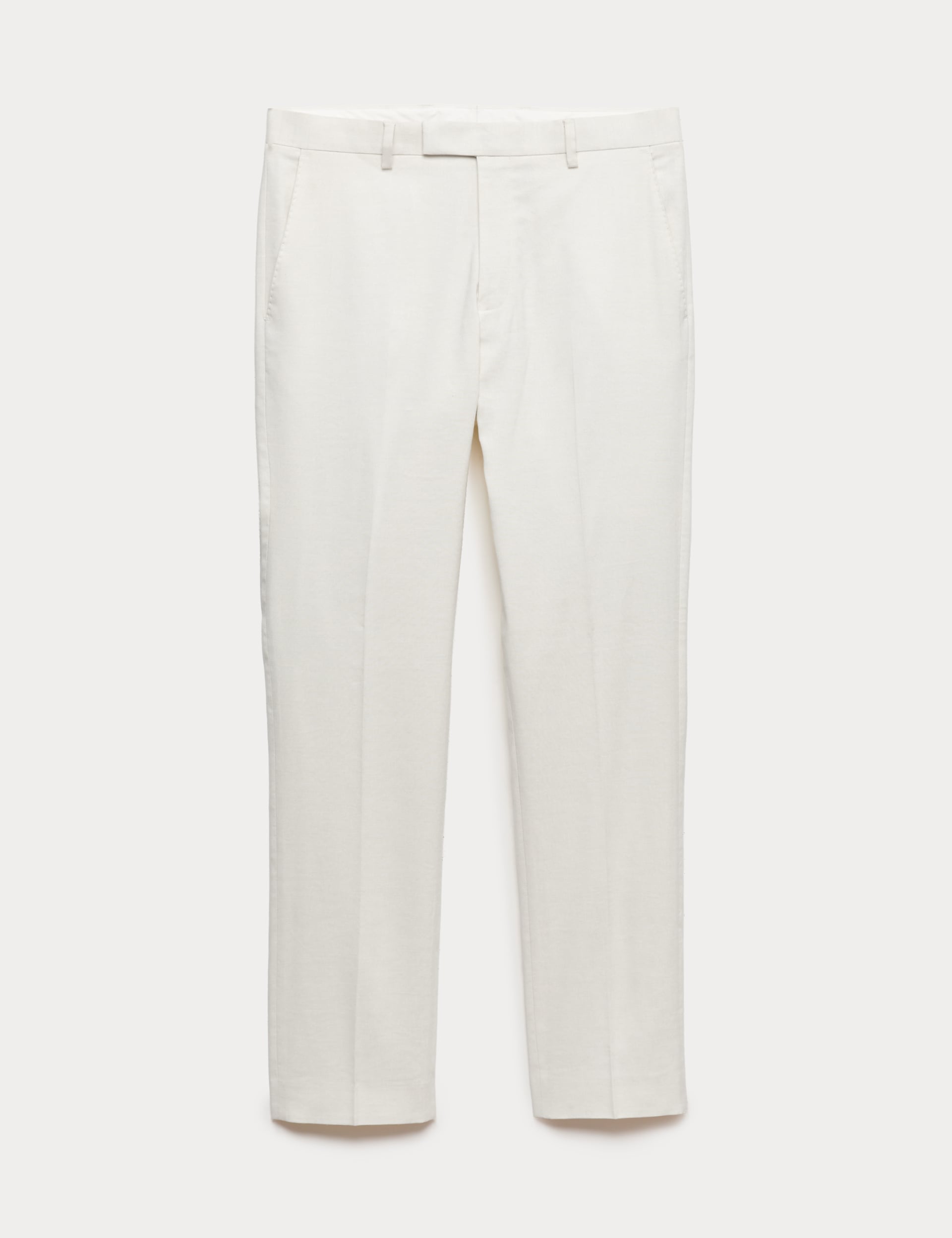 Tailored Fit Italian Performance Linen Blend Suit Trousers thumbnail 2