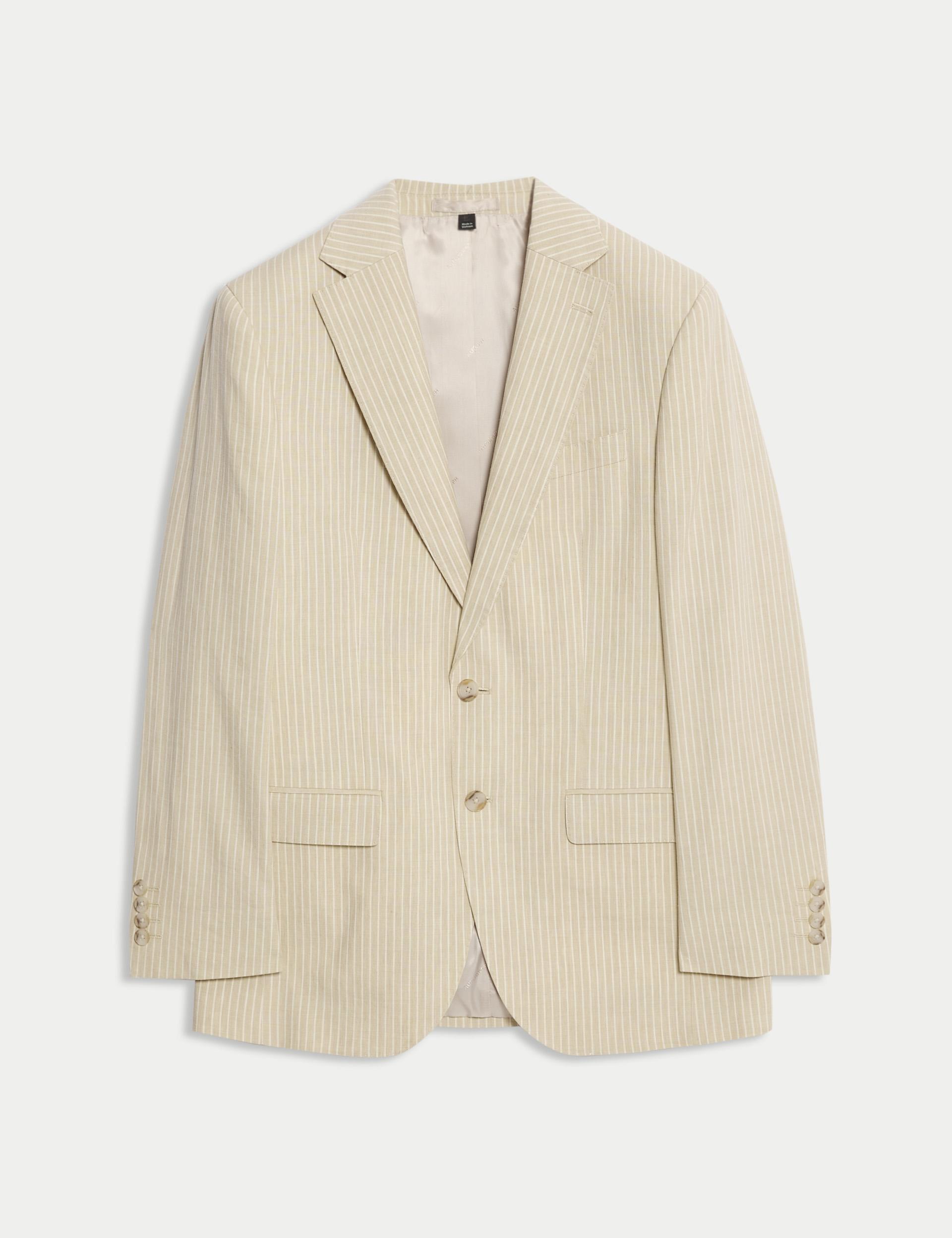 Tailored Fit Linen Rich Jacket thumbnail 3