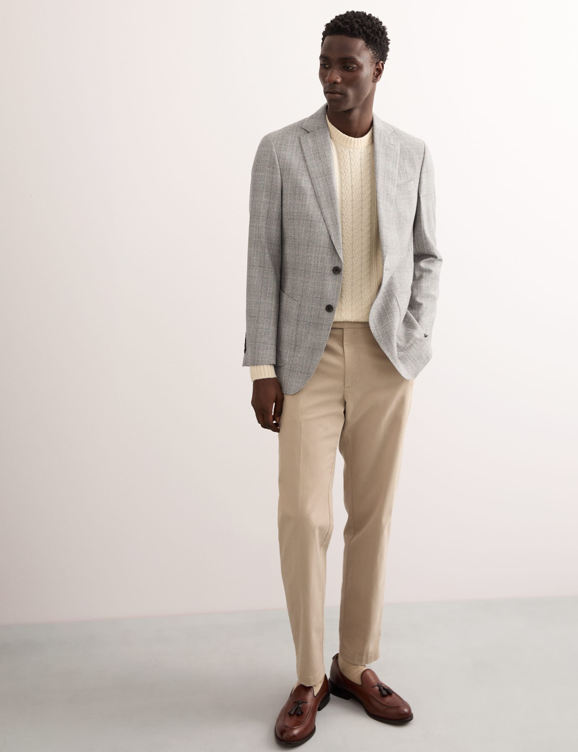 Tailored Fit Italian Wool Blazer JAEGER M S