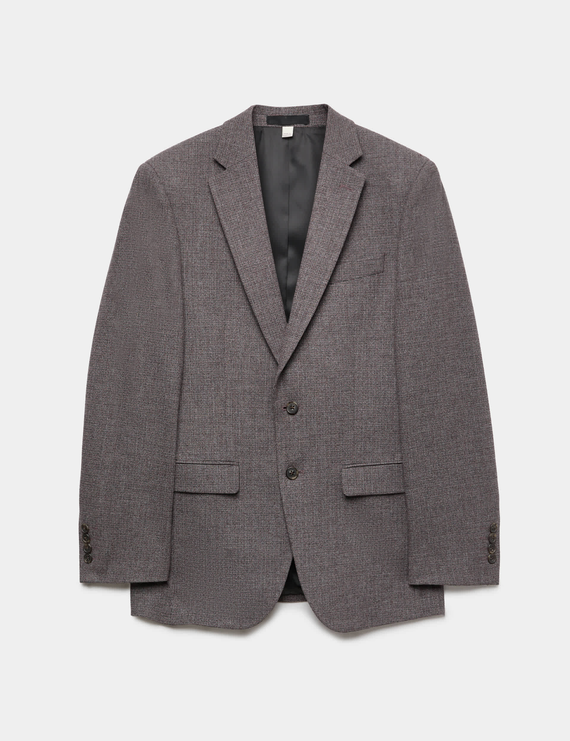 Tailored Fit Micro Check Suit Jacket thumbnail 2