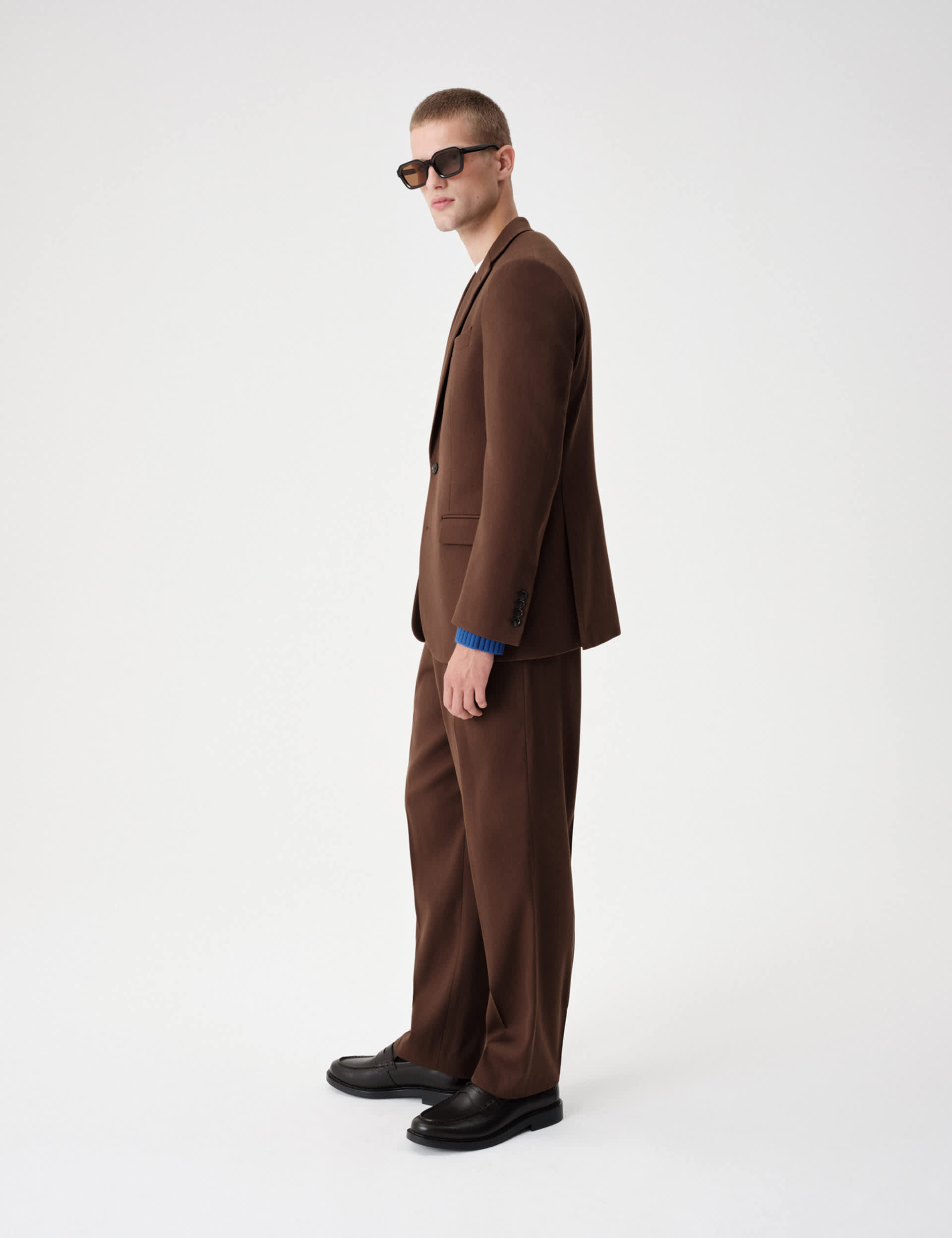 Twill Textured Stretch Suit Jacket thumbnail 4
