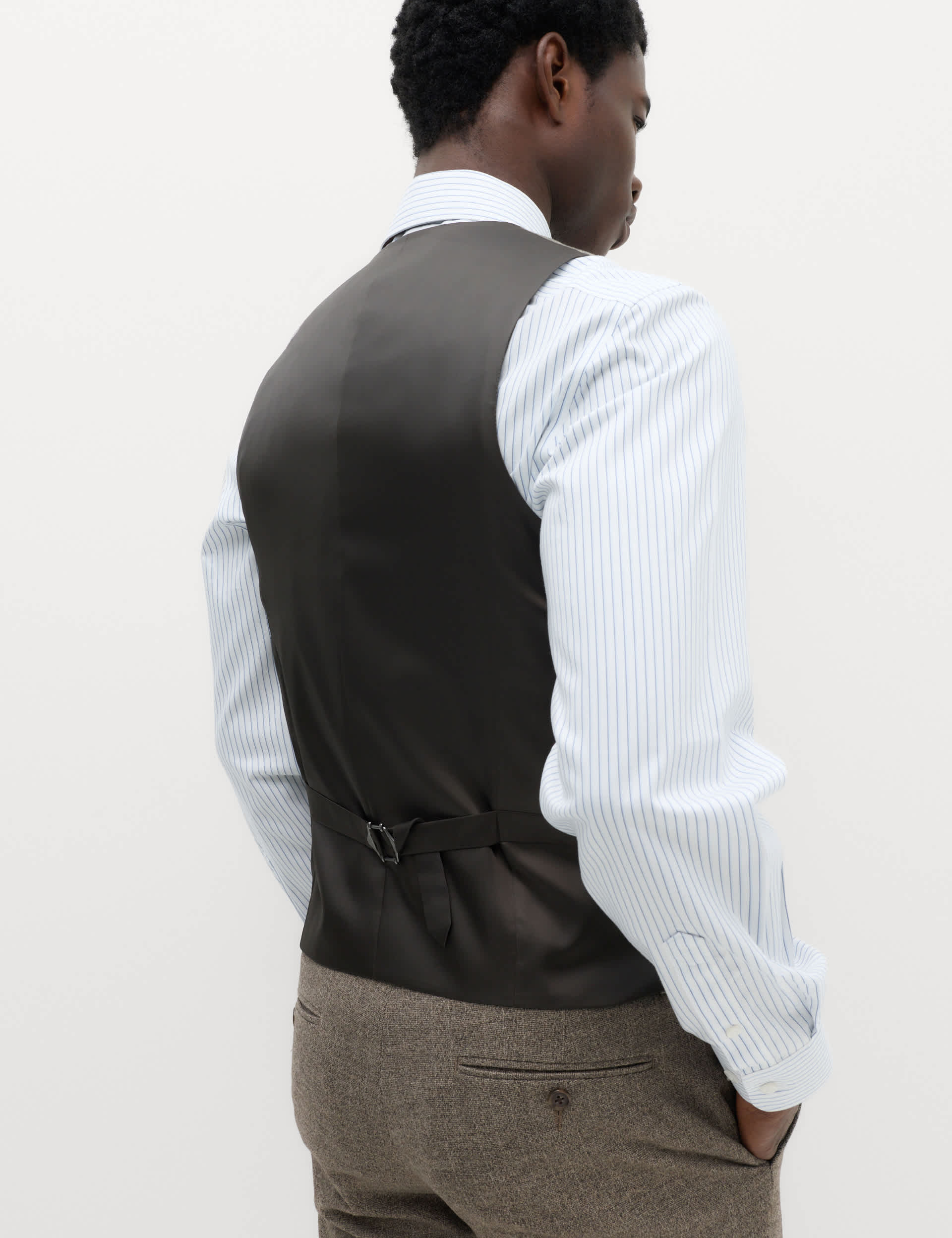 Regular Fit Striped Waistcoat thumbnail 5
