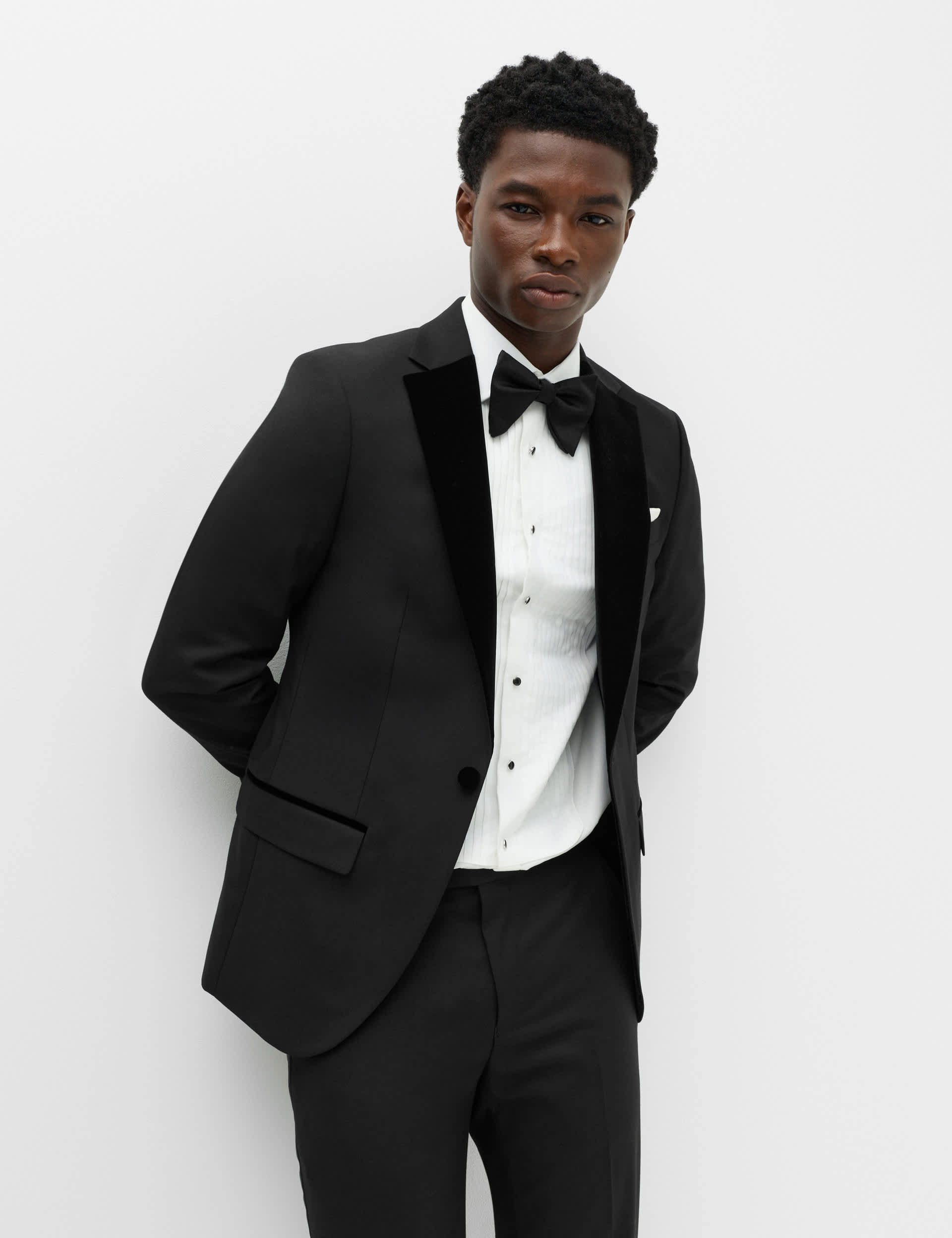 Slim Fit Ultimate Velvet Lapel Tuxedo Jacket thumbnail 6