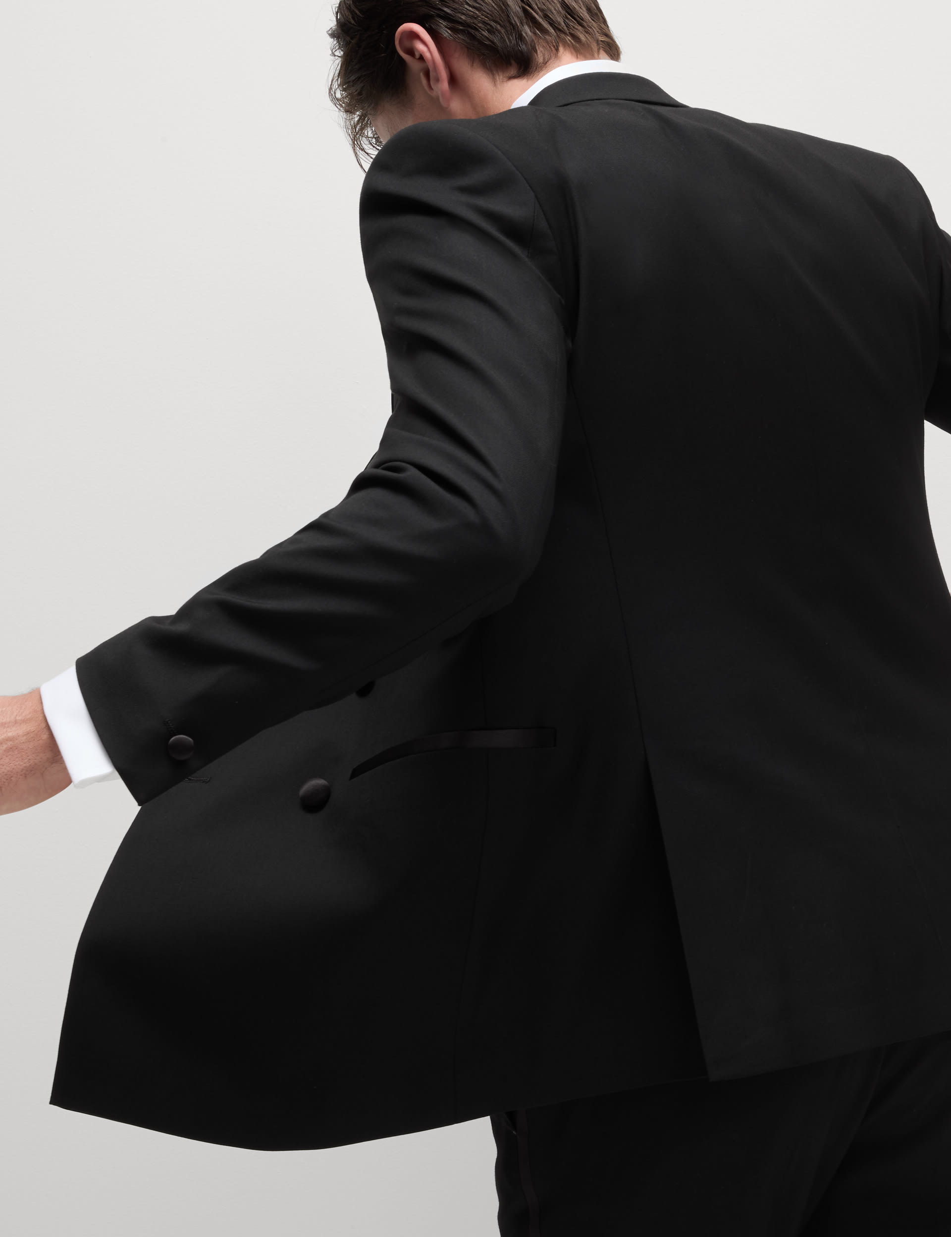 Slim Fit Double Breasted Tuxedo Jacket thumbnail 5