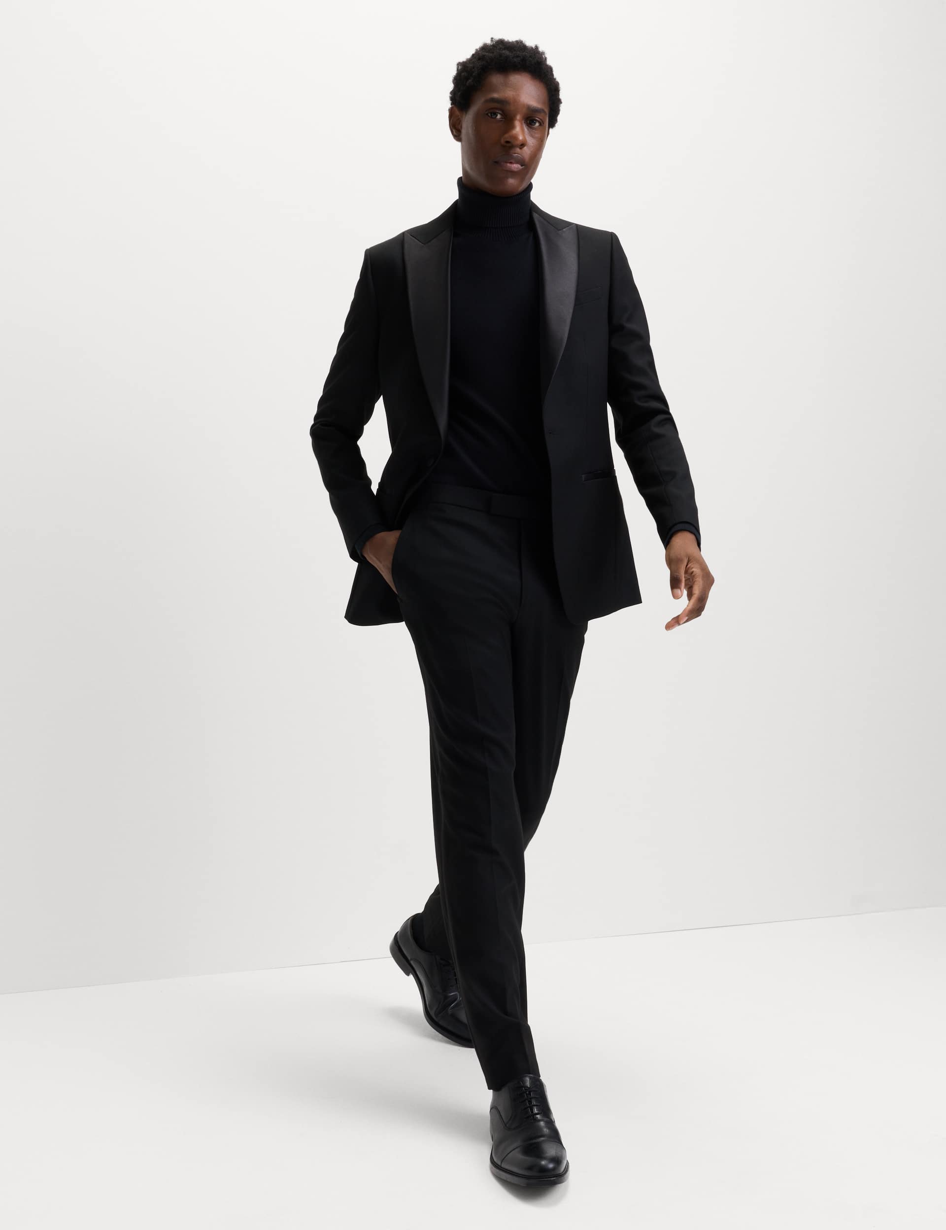 Slim Fit Stretch Tuxedo Trousers thumbnail 4