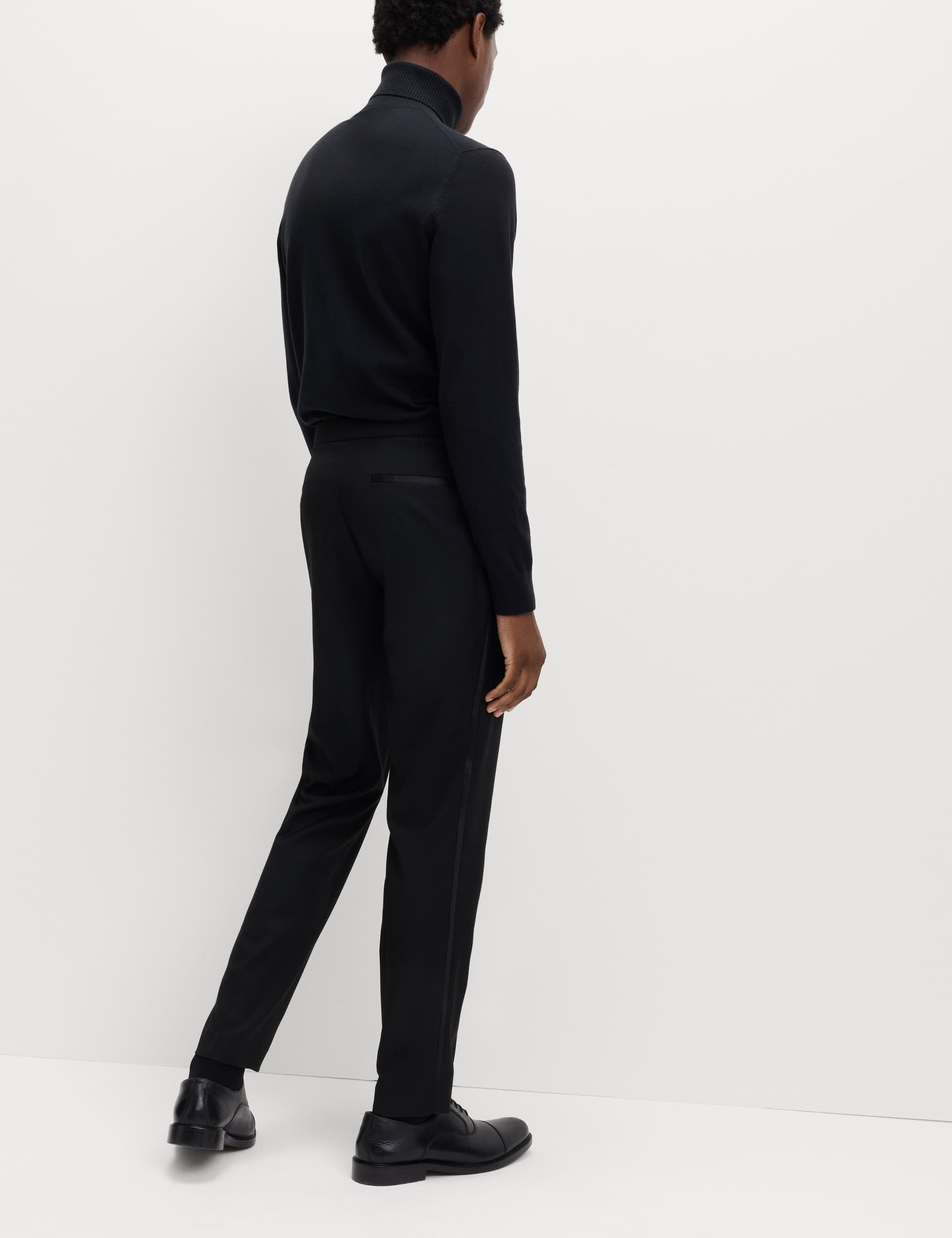 Slim Fit Stretch Tuxedo Trousers thumbnail 6