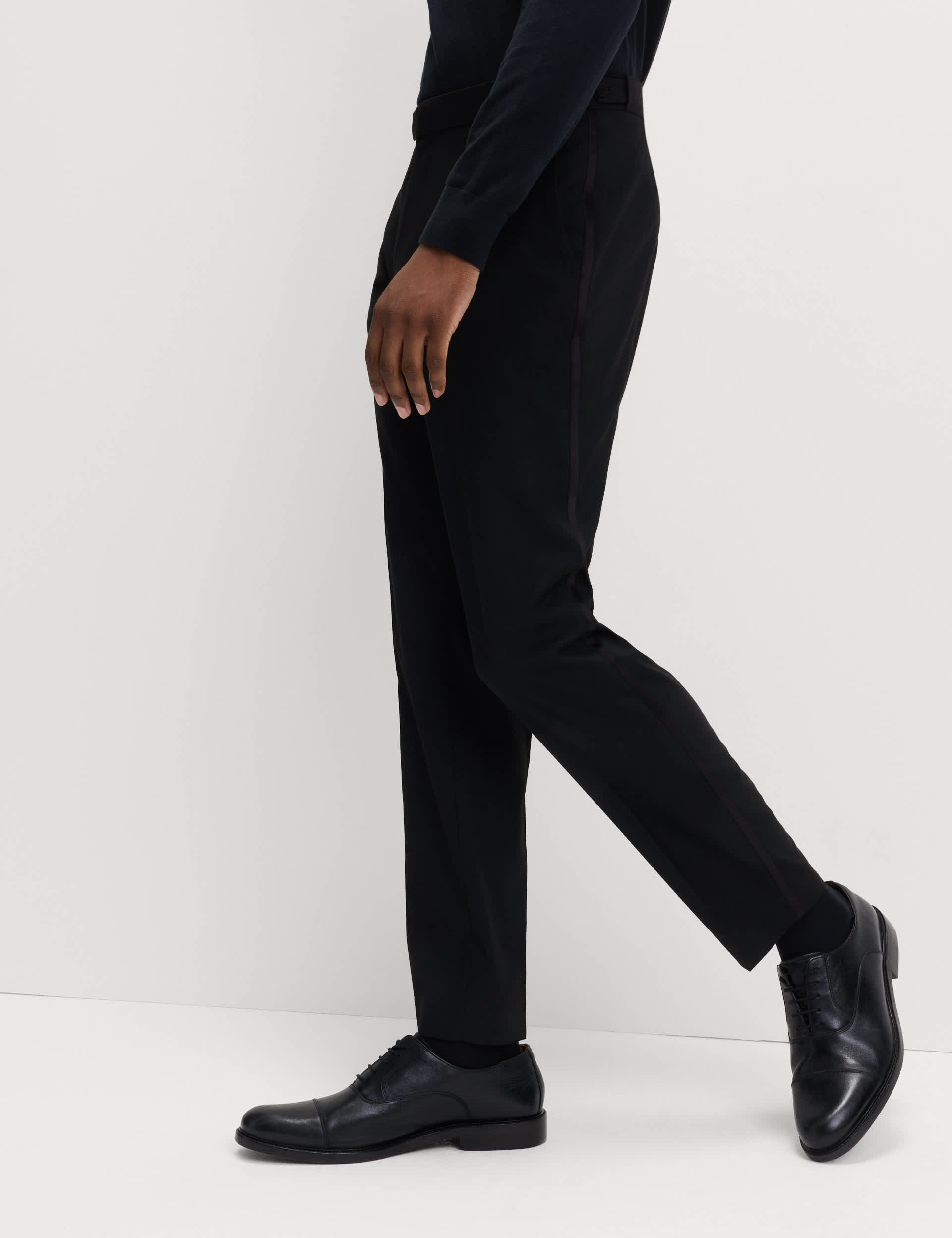 Slim Fit Stretch Tuxedo Trousers thumbnail 8