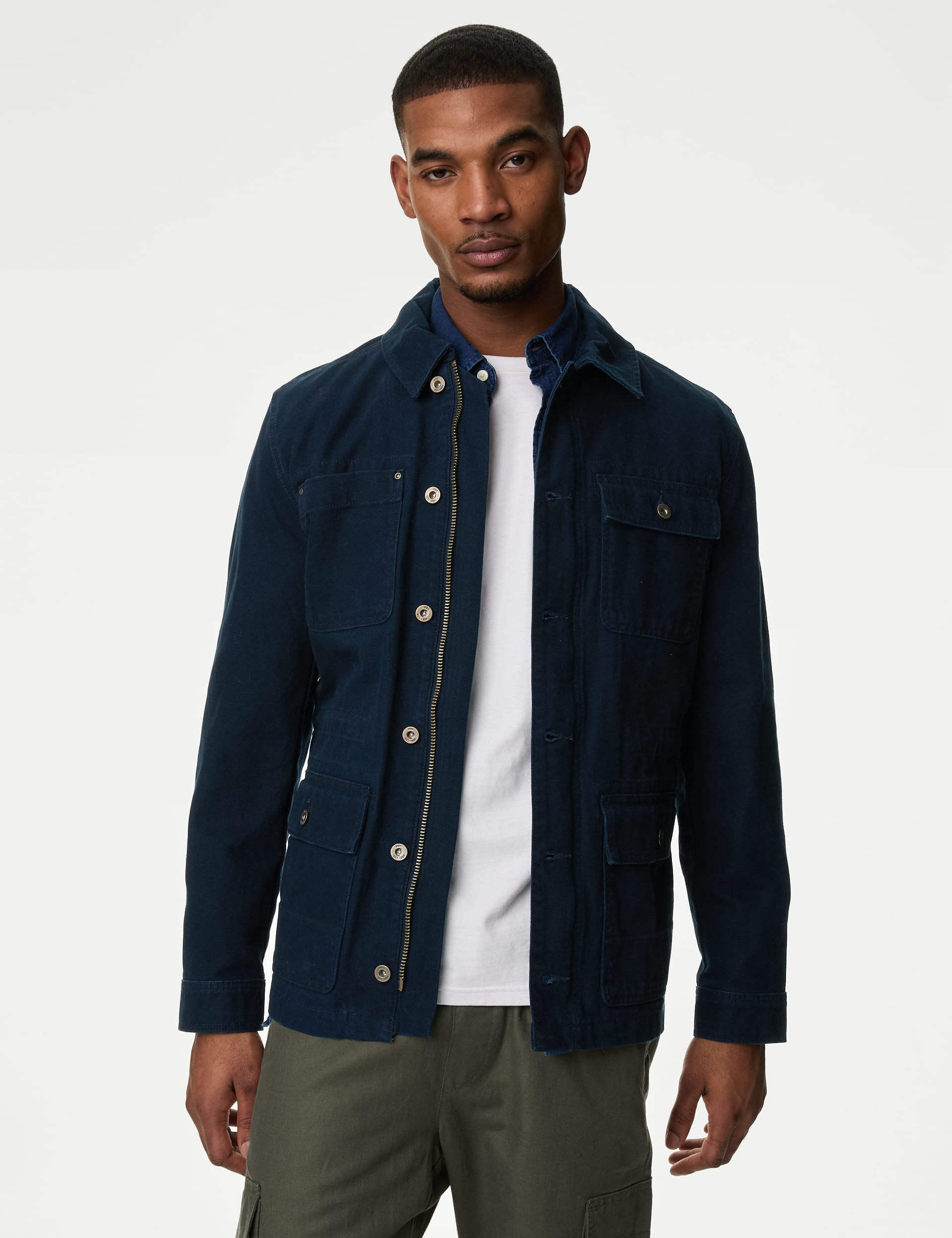 Pure Cotton Utility Jacket | M&S Collection | M&S