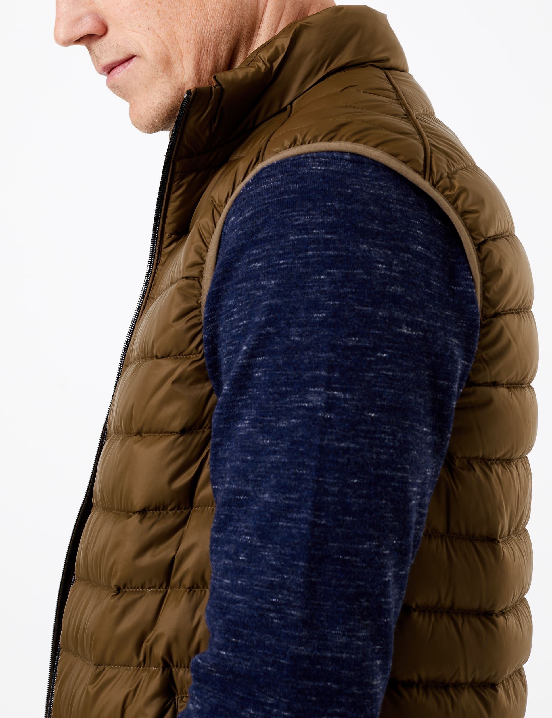 Down Feather Gilet with Stormwear M S Collection M S