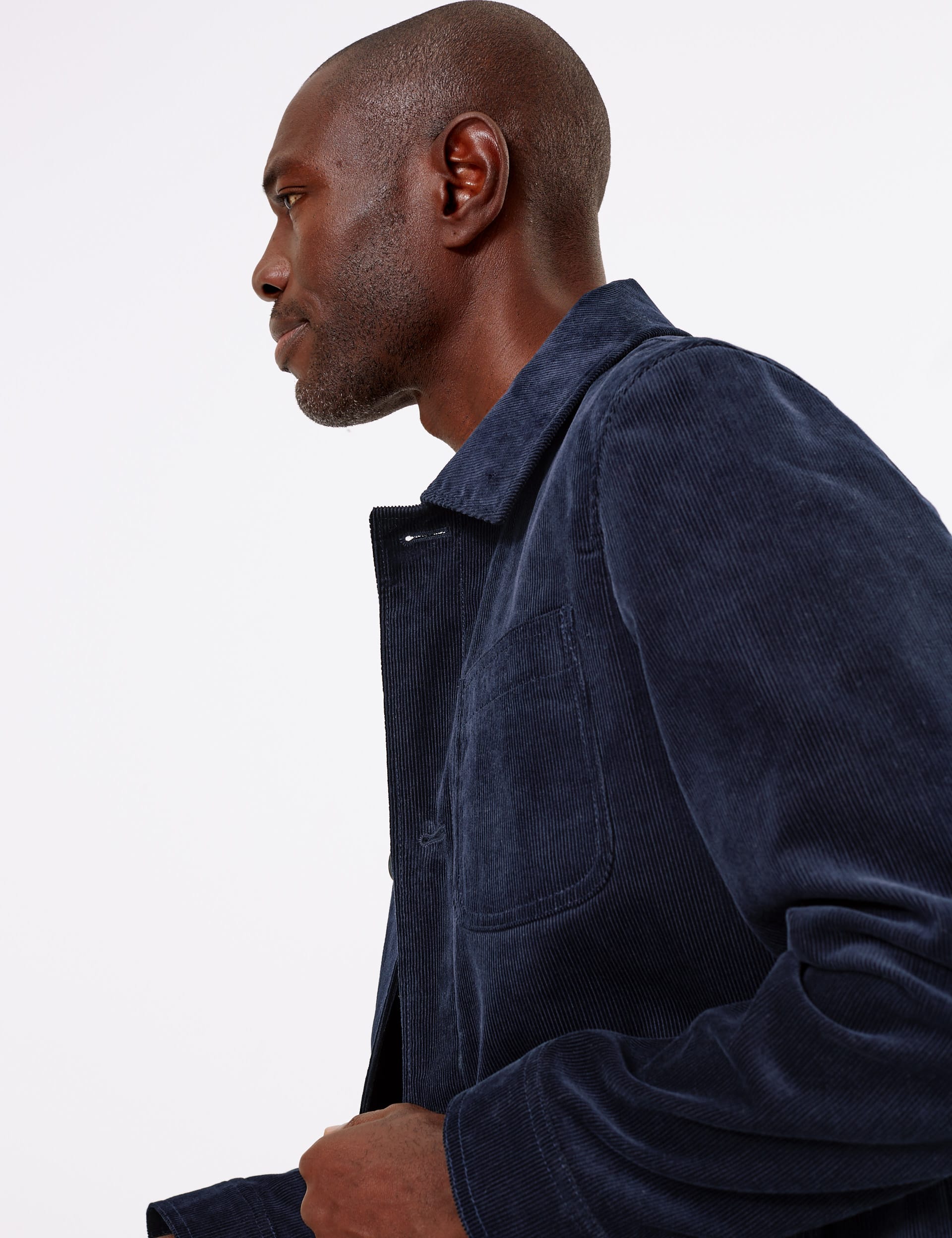 Pure Cotton Corduroy Utility Jacket M S Collection M S