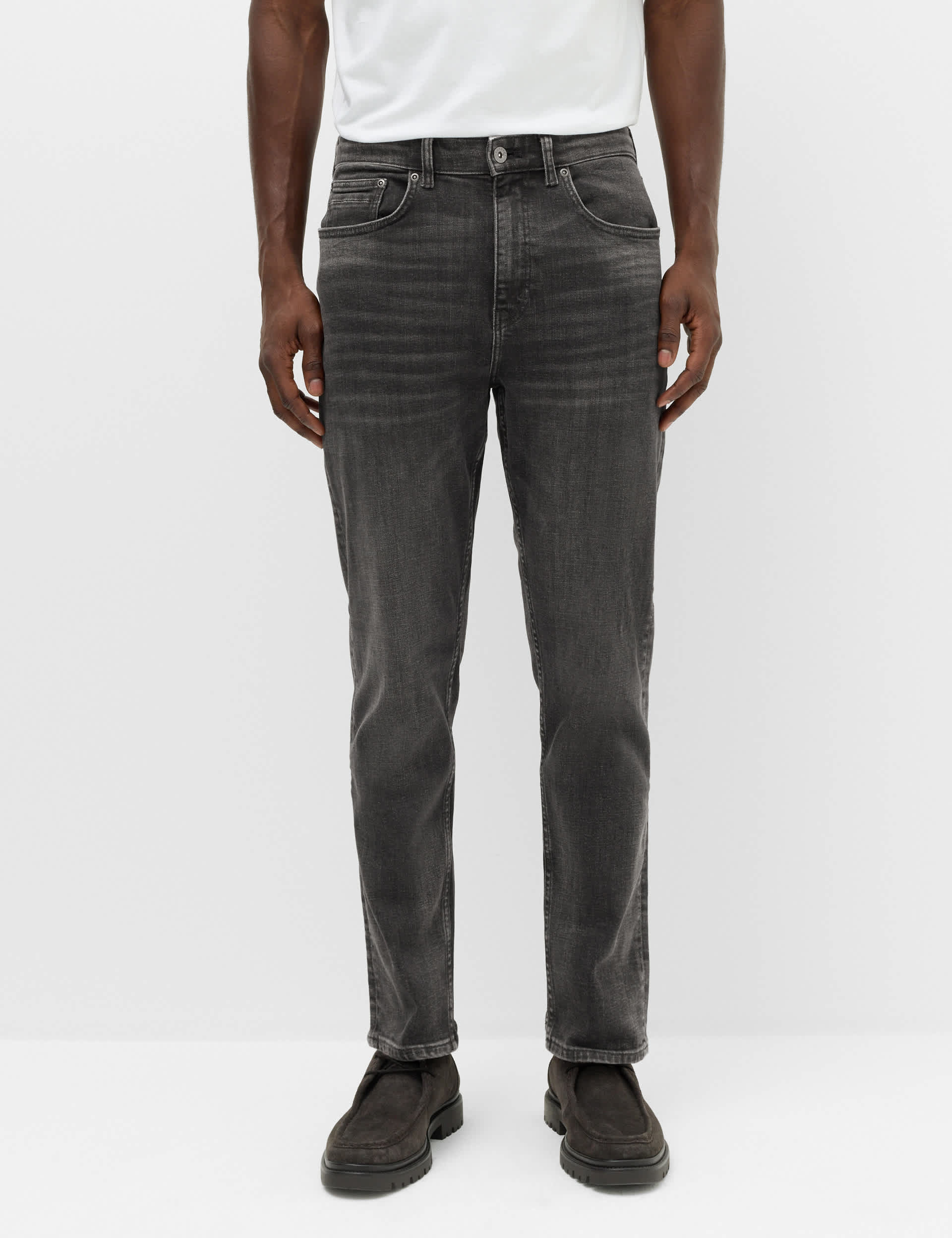 Authentic Tapered Fit Stretch Jeans