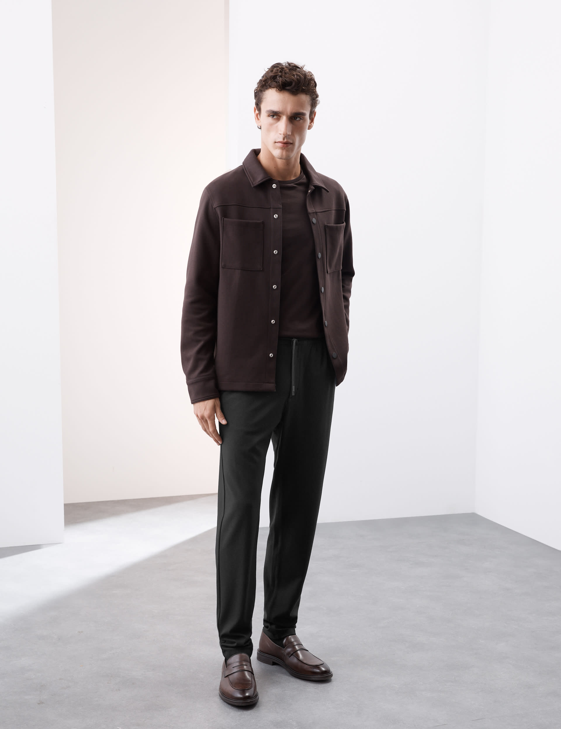 Tapered Fit Stretch Twill Trousers | Autograph | M&S