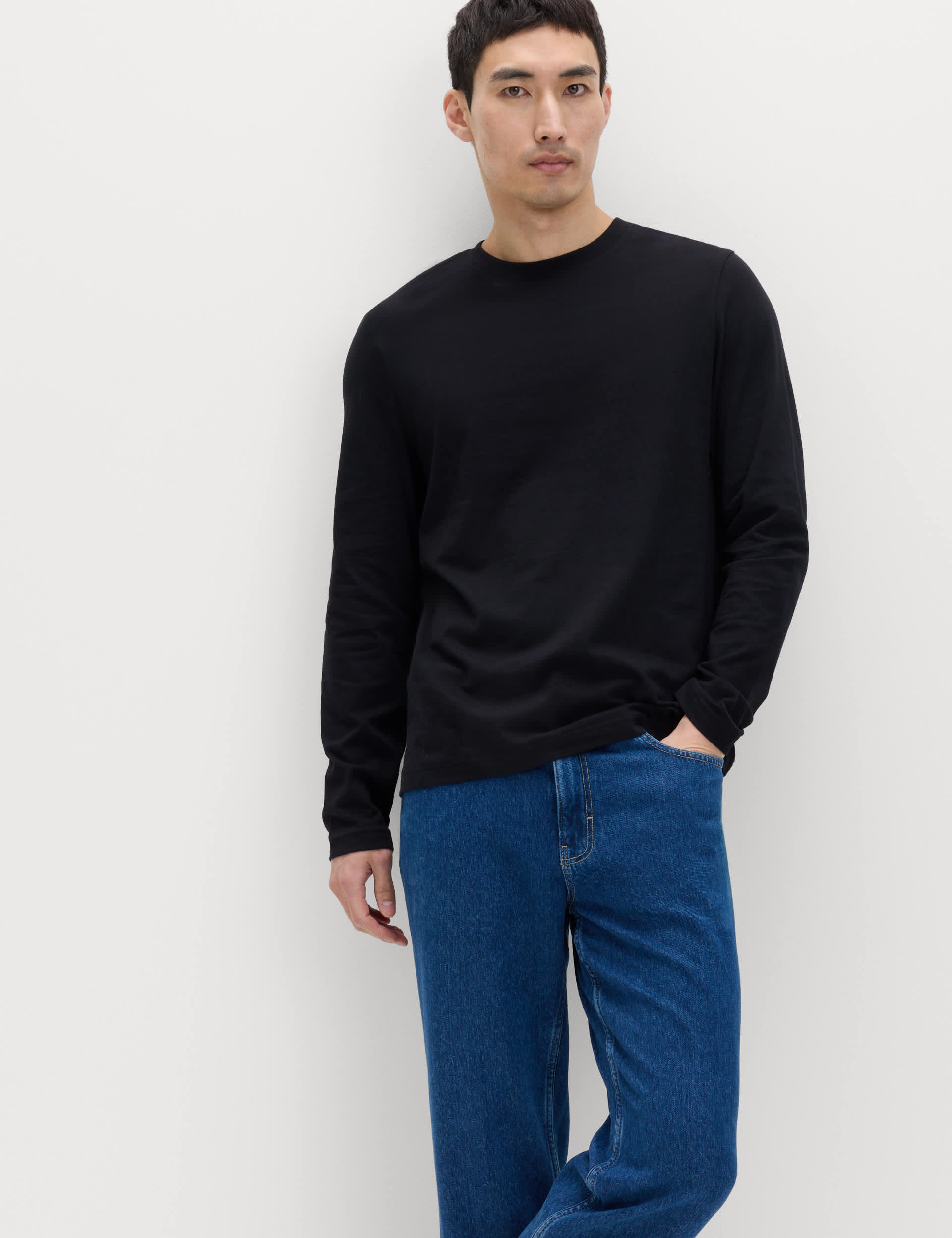 2 Pack Pure Cotton Long Sleeve T-Shirts