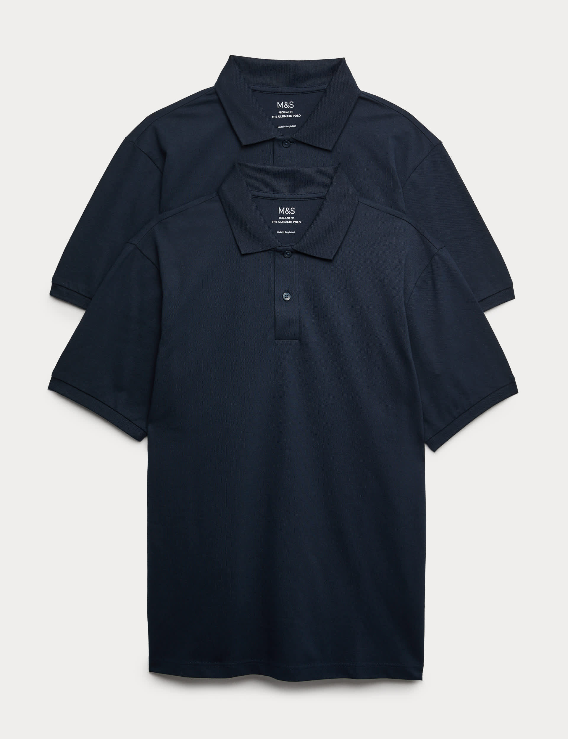 Ultimate 2 Pack Cotton Rich Polo Shirts