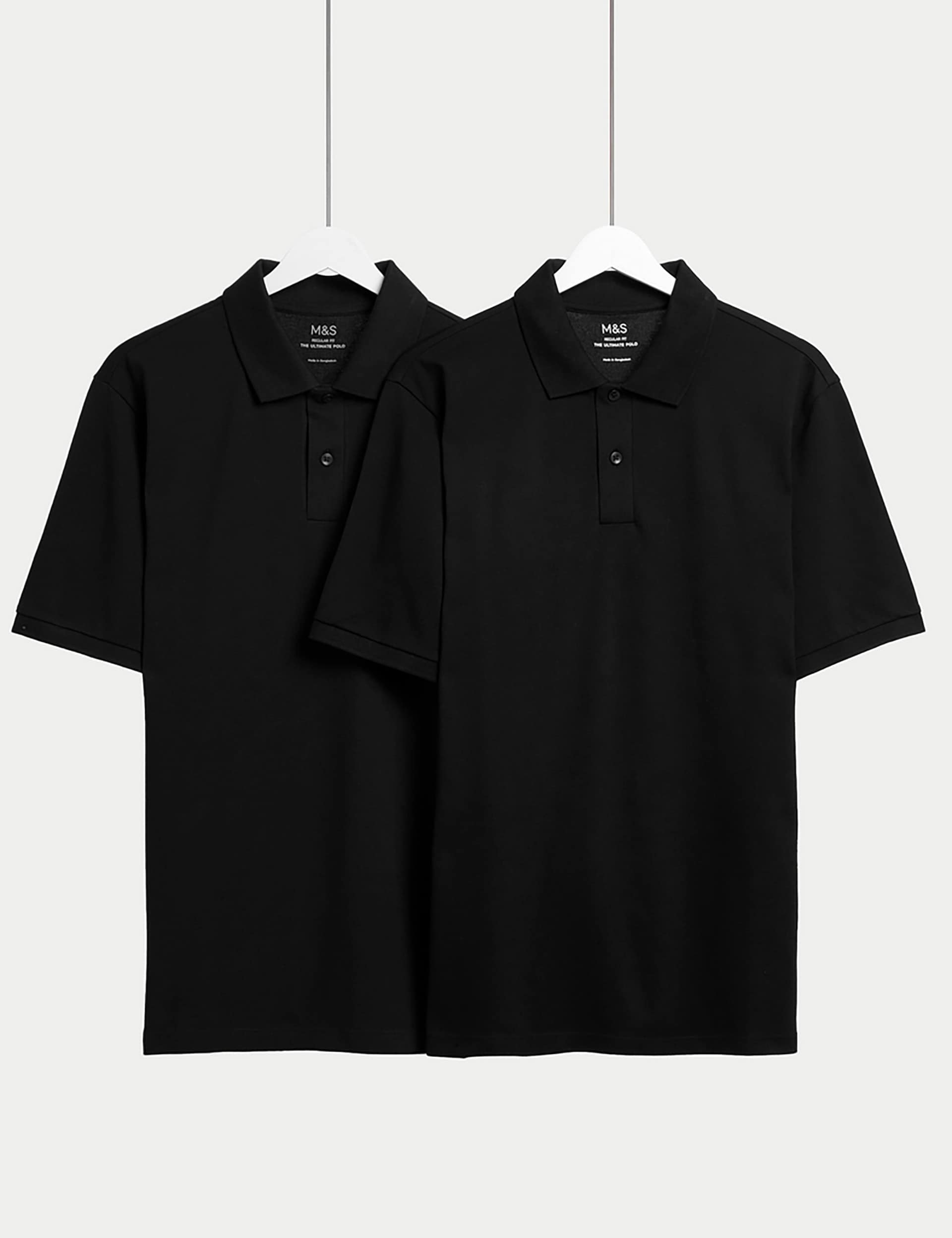 Ultimate 2 Pack Cotton Rich Polo Shirts