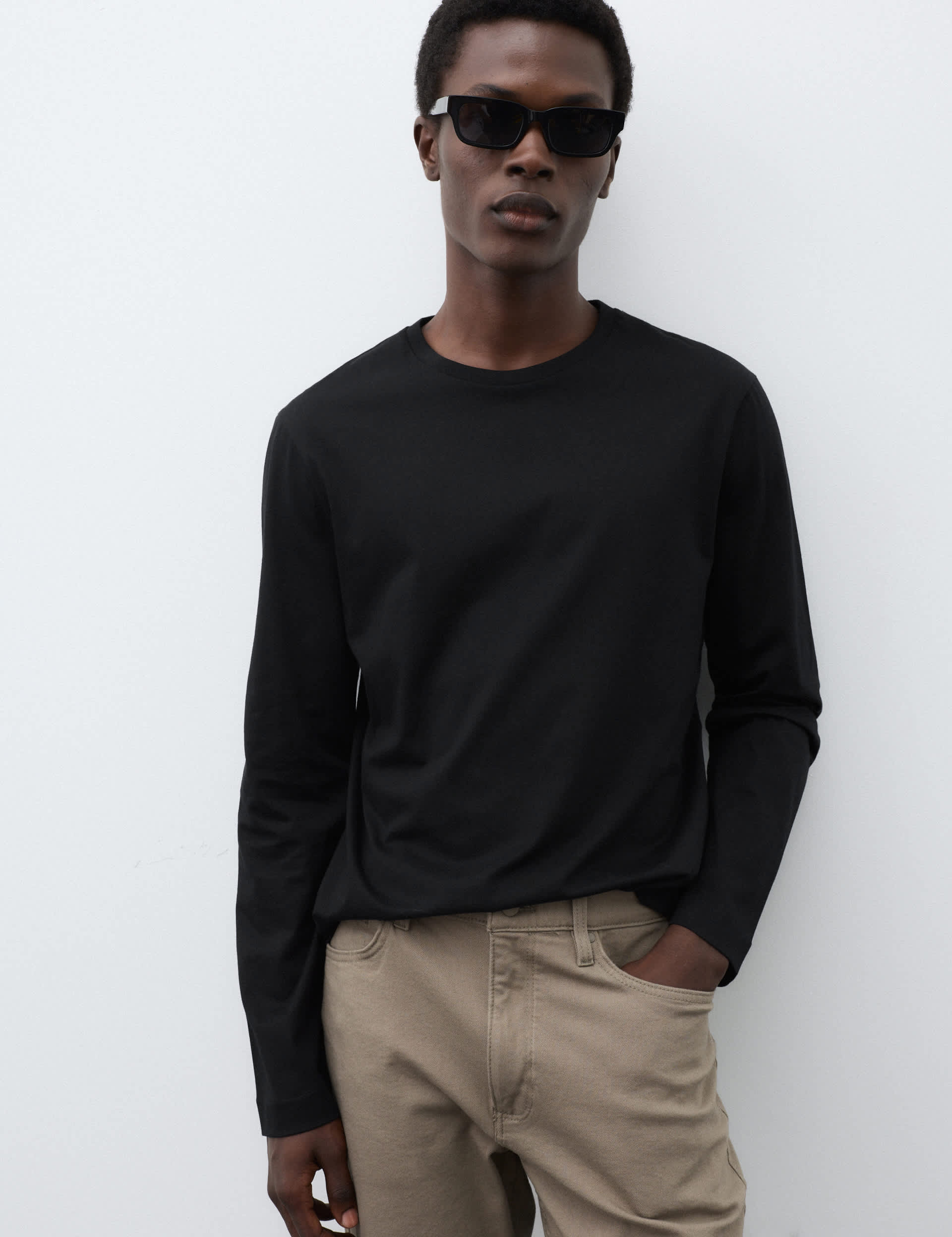 Pure Supima® Cotton Long Sleeve T-Shirt | Autograph | M&S