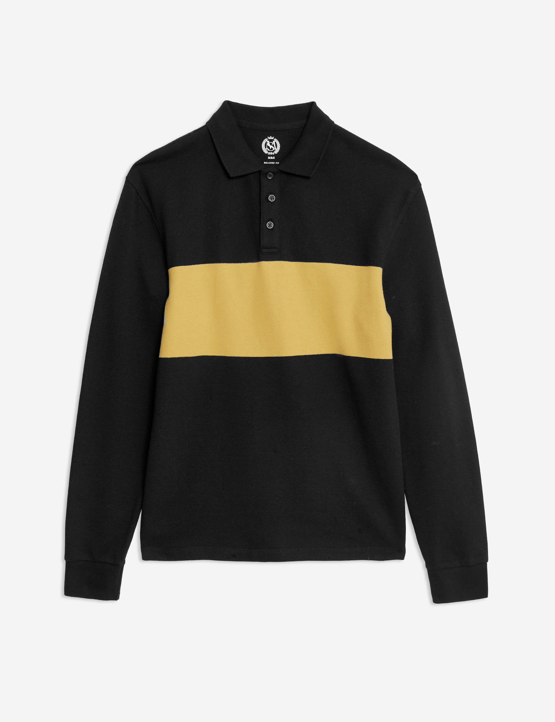 Cotton-Rich-Piqu-Long-Sleeve-Polo-Shirt