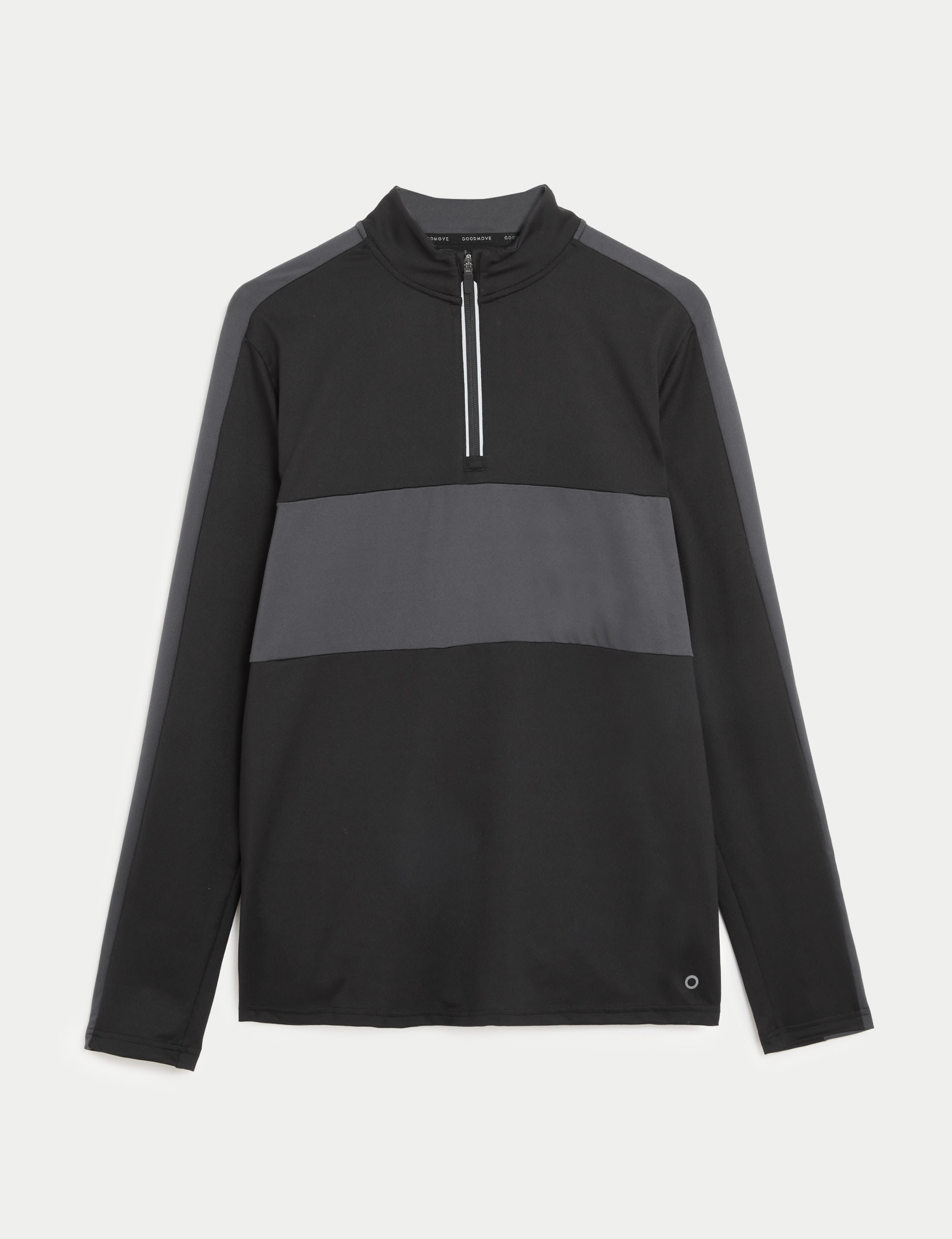 Colour Block Half Zip Top