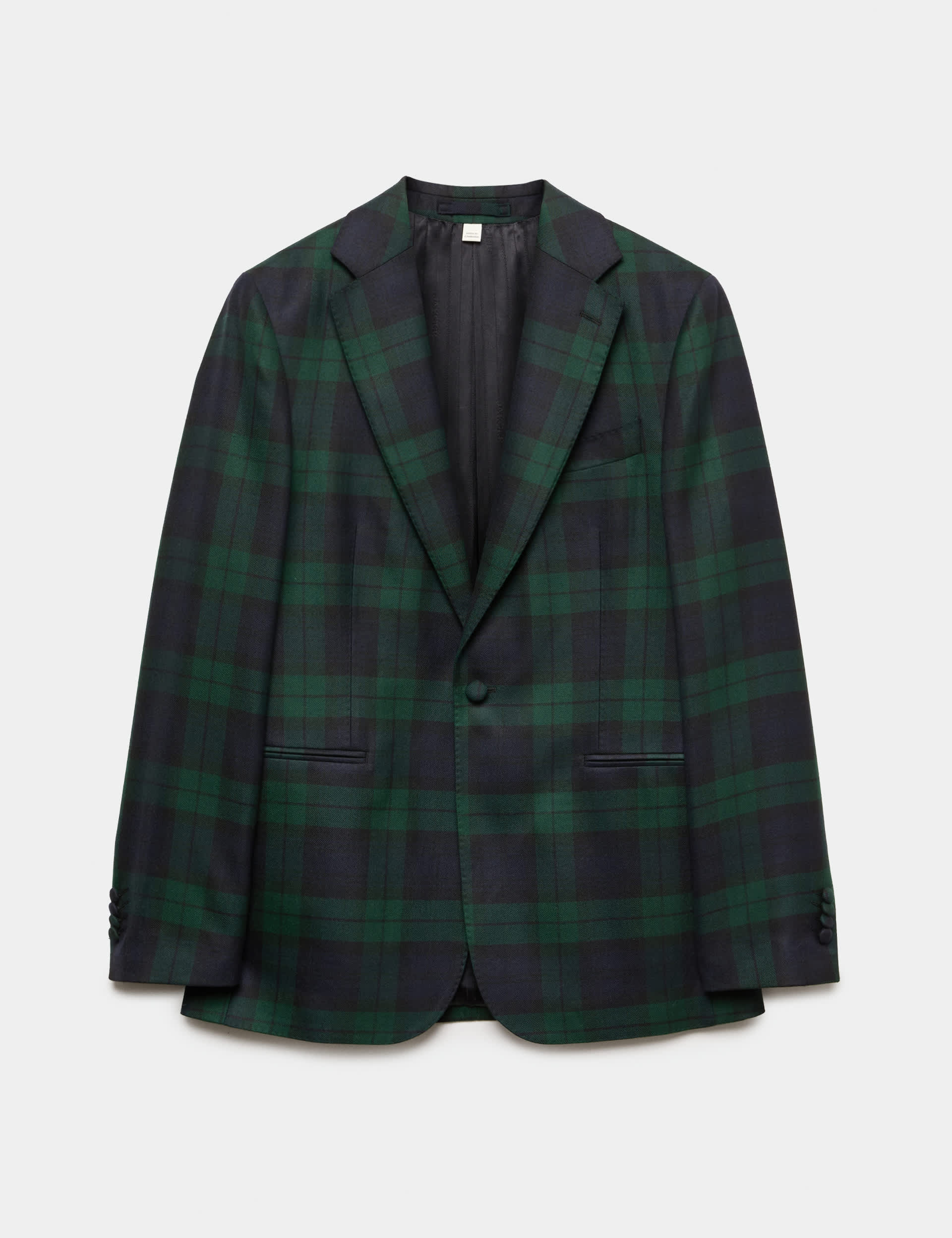 Tailored Fit Pure Wool Watch Check Jacket thumbnail 2