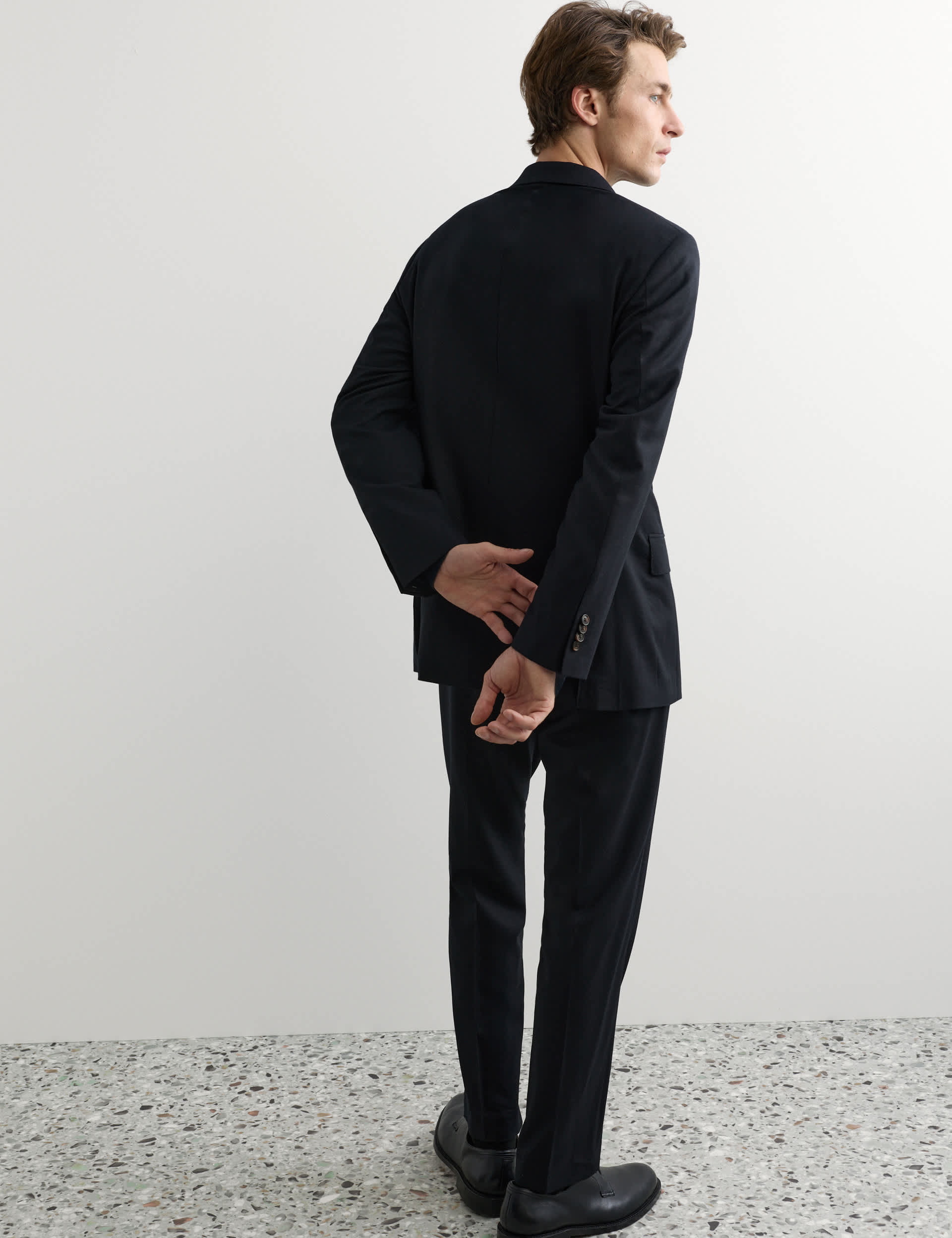 Tailored Fit Pure Wool Flannel Suit Jacket thumbnail 5