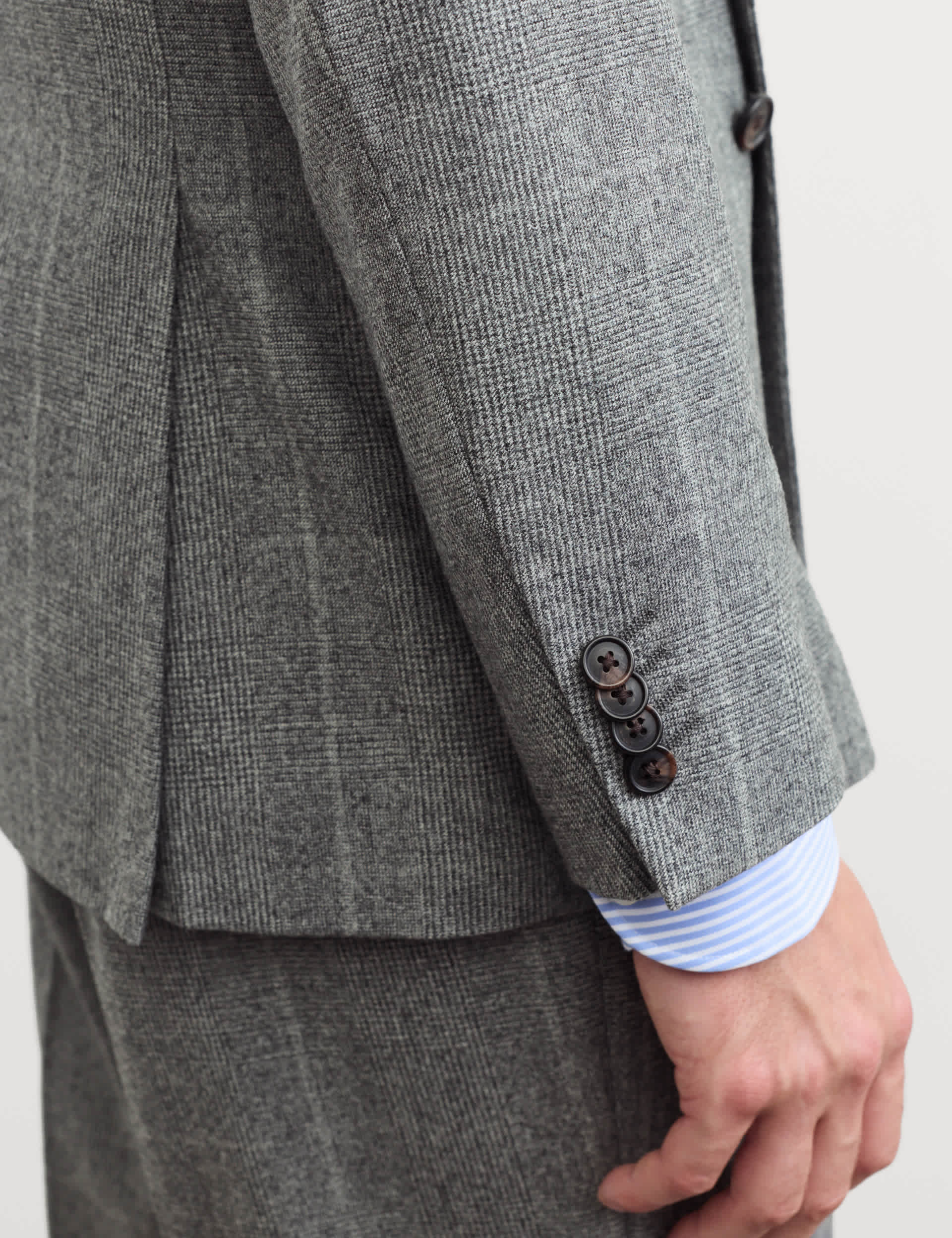 Tailored Fit Pure Wool Double Breasted Check Jacket thumbnail 3