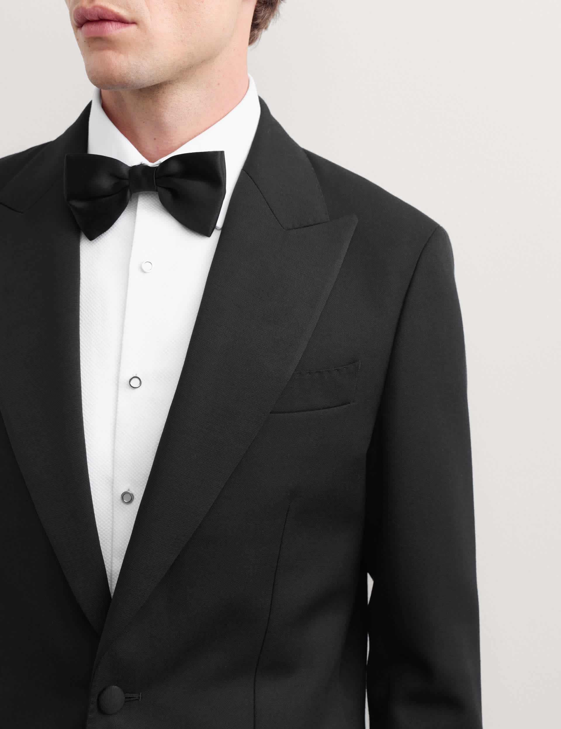 Tailored Fit Pure Wool Tuxedo Jacket thumbnail 4
