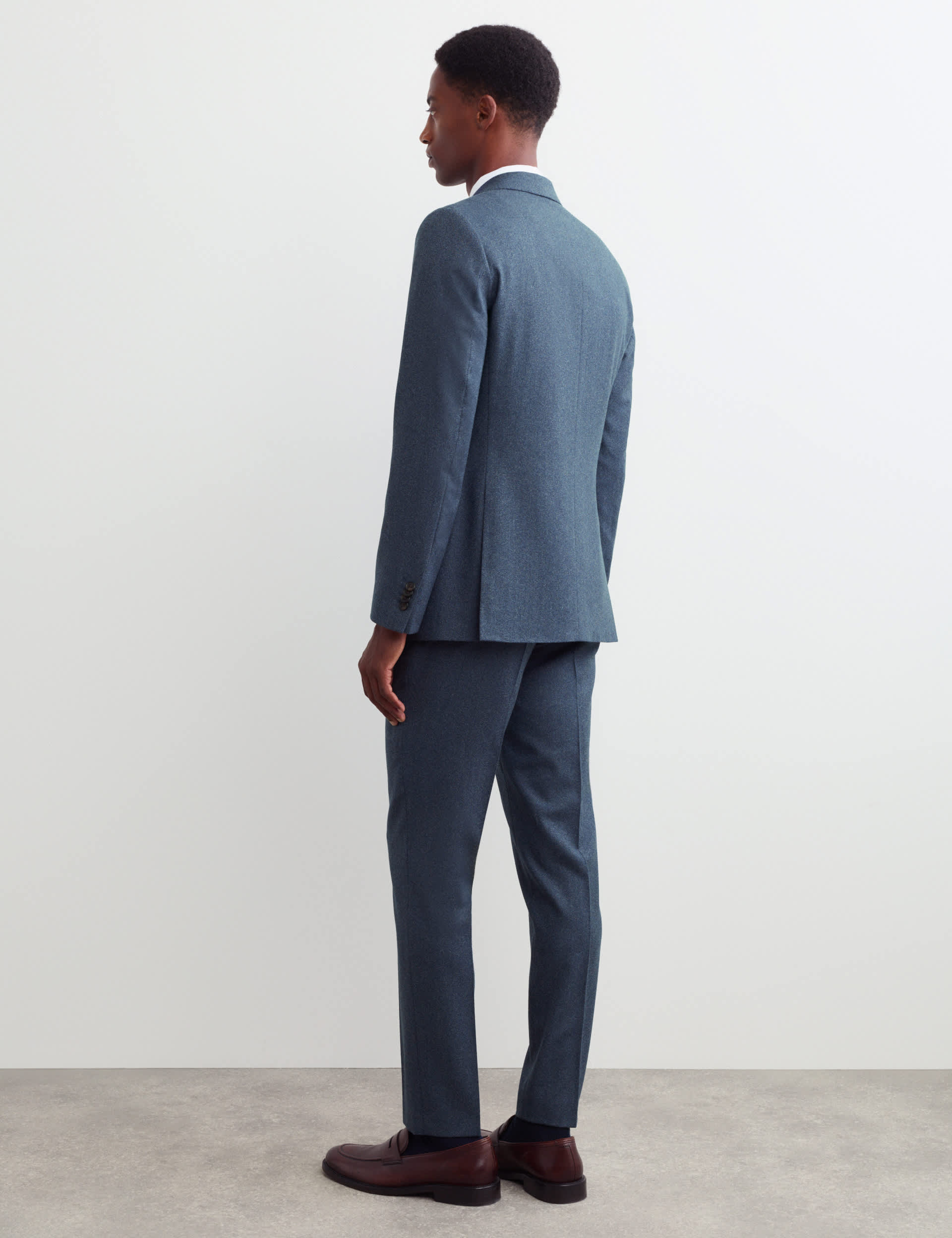 Tailored Fit Pure Wool Mouliné Suit Jacket thumbnail 5