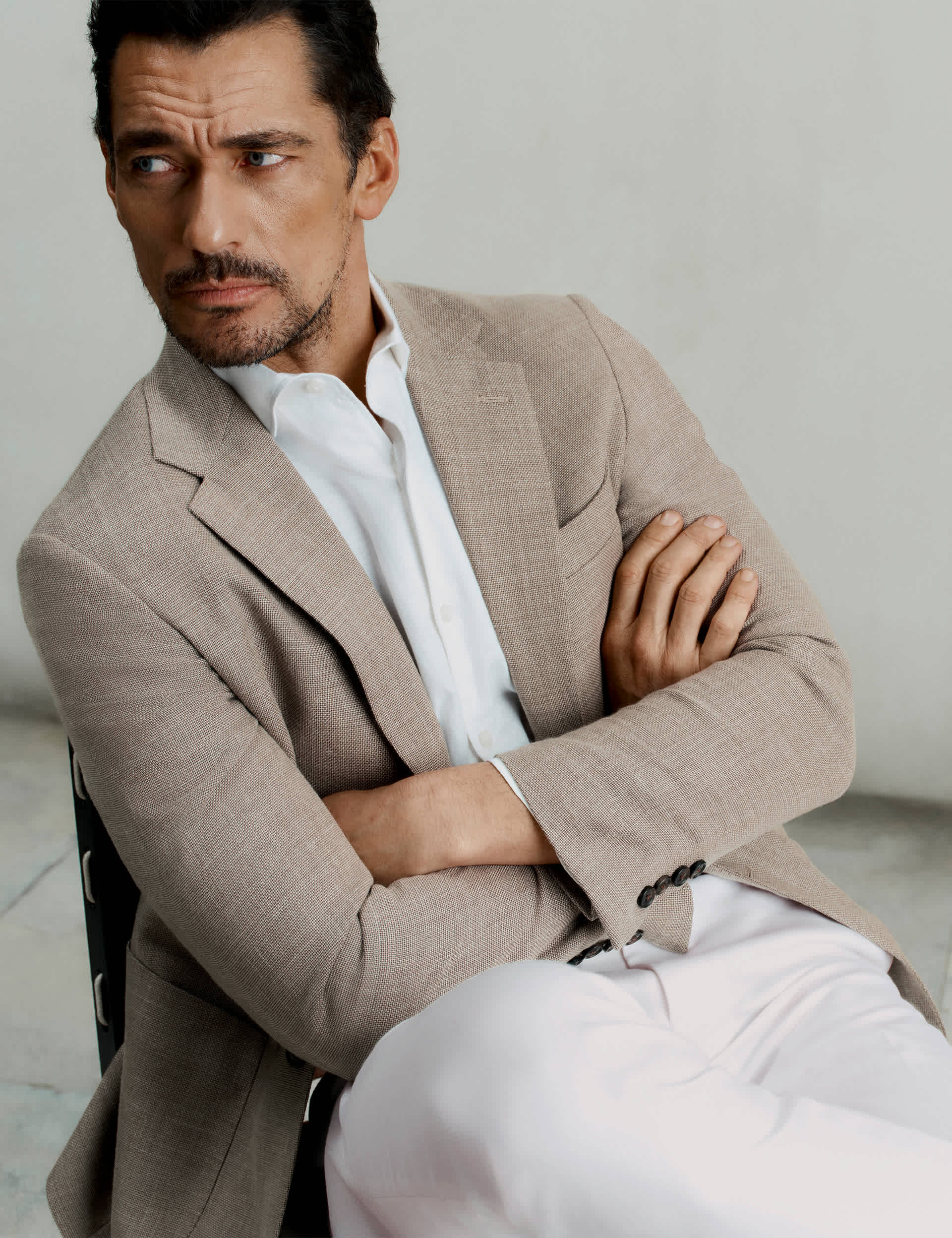 Tailored Fit Italian Wool Rich Blazer with Silk primary image