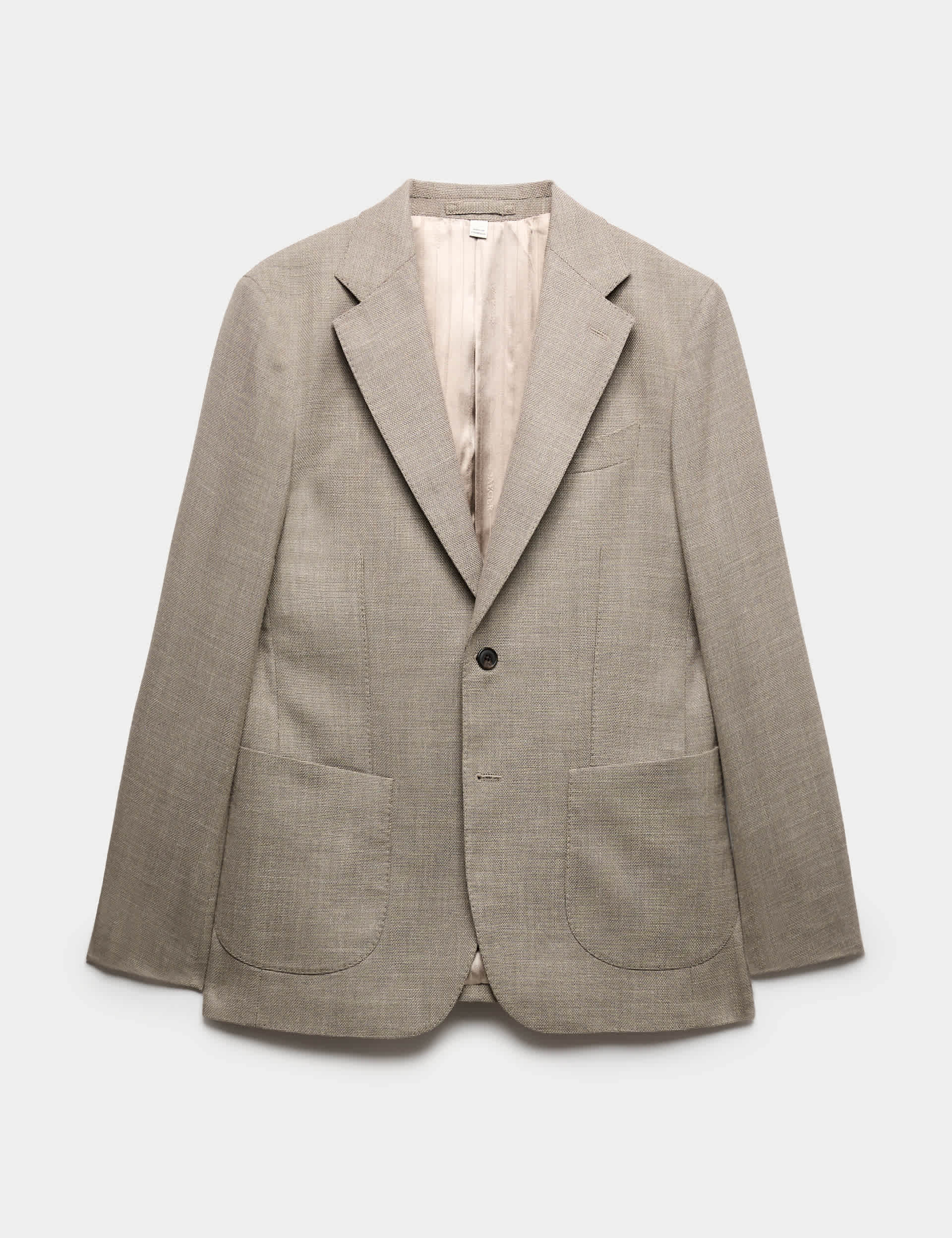 Tailored Fit Italian Wool Rich Blazer with Silk thumbnail 2