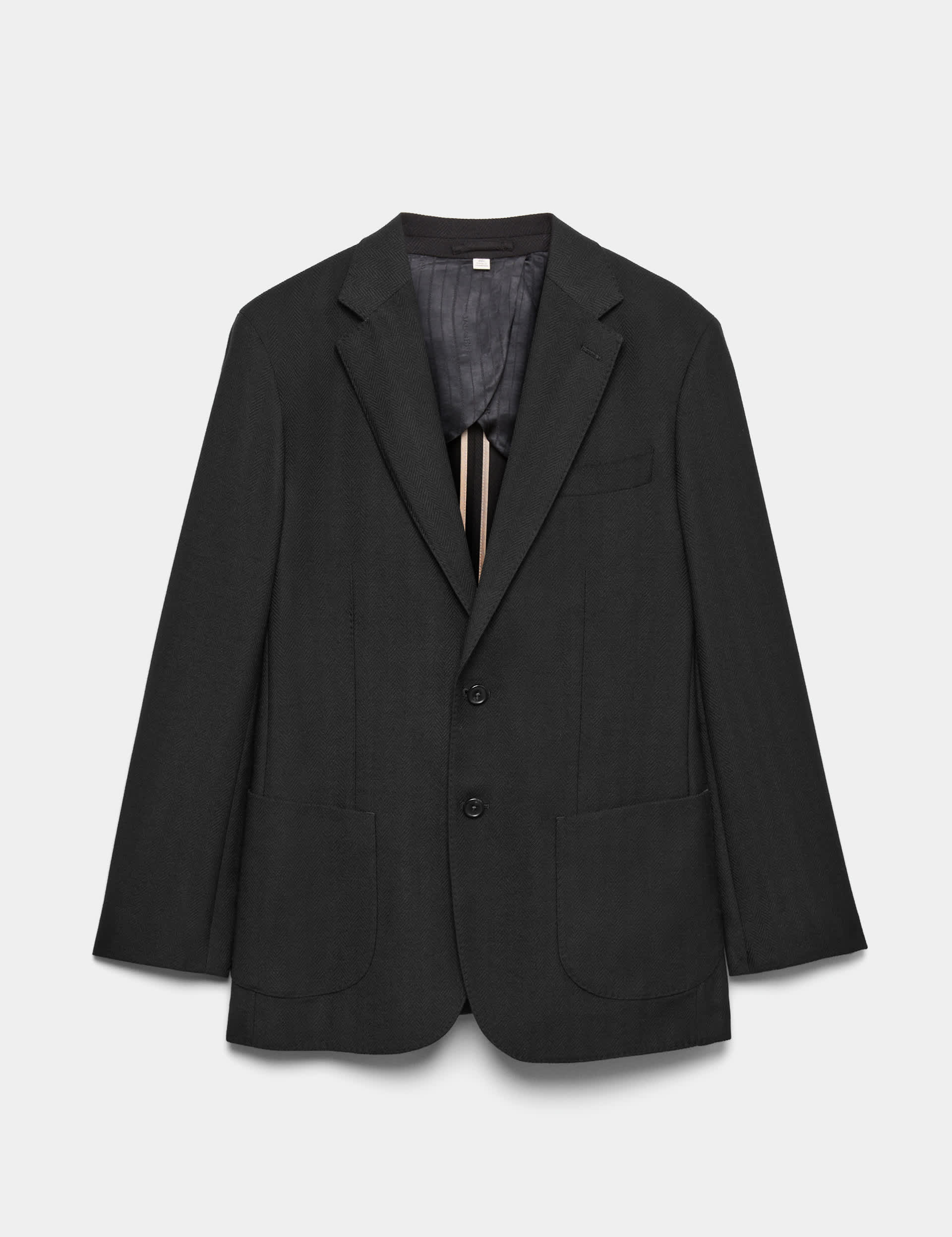 Tailored Fit Wool Herringbone Blazer thumbnail 2