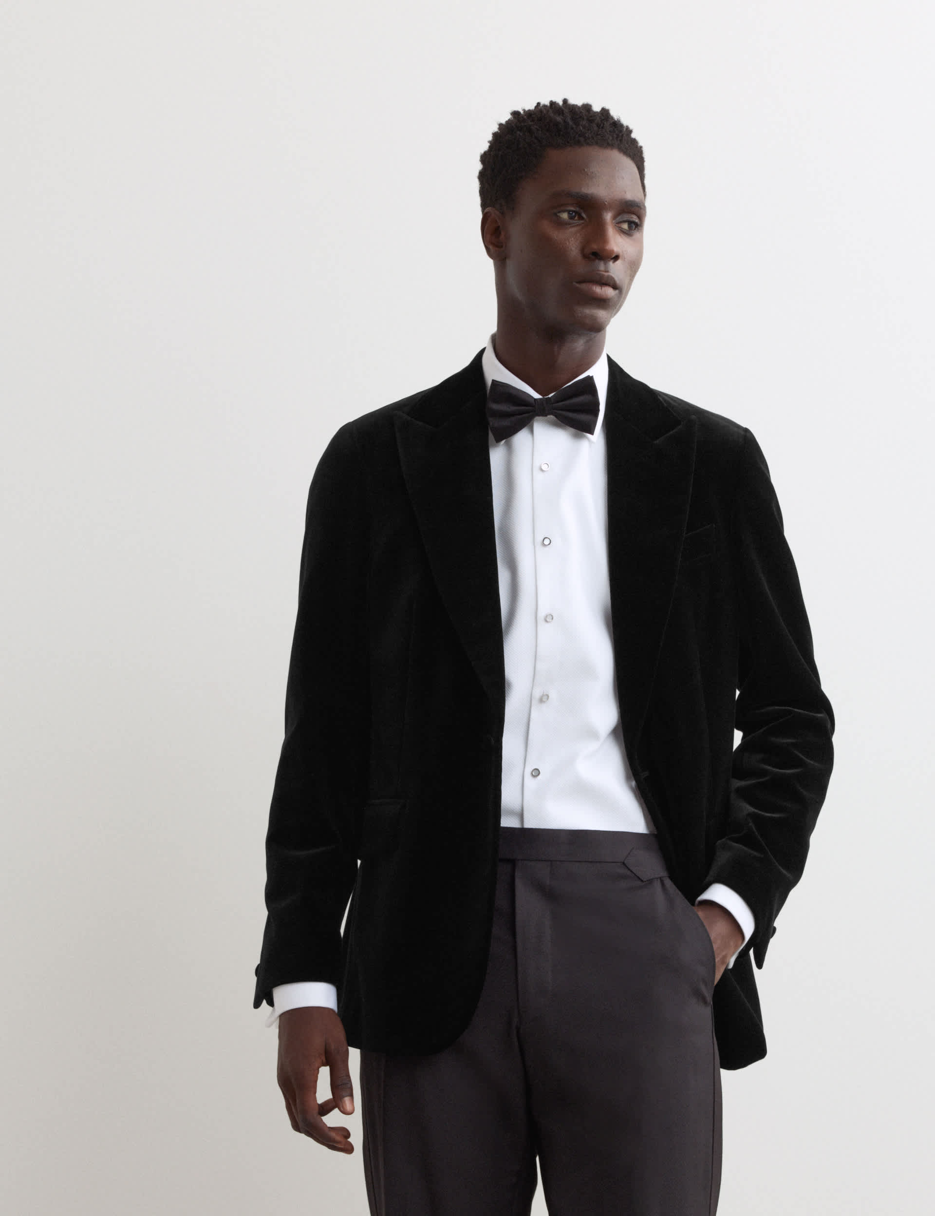 Pure Cotton Velvet Blazer thumbnail 3