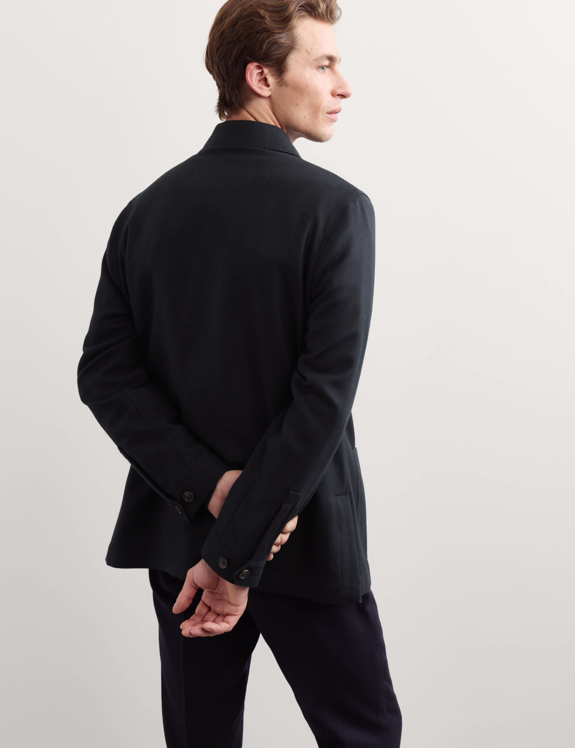 Wool Blend Tailored Fit Suit Jacket thumbnail 5
