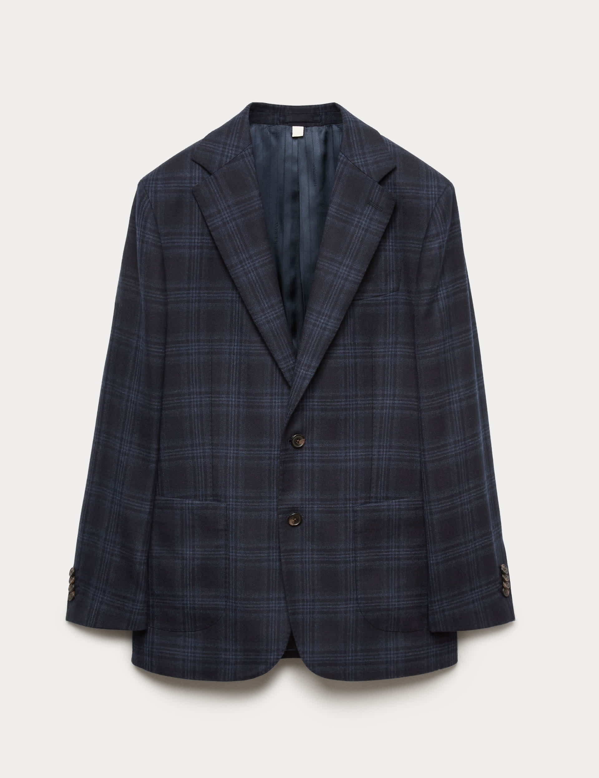 Tailored Fit Italian Wool Check Blazer primary image