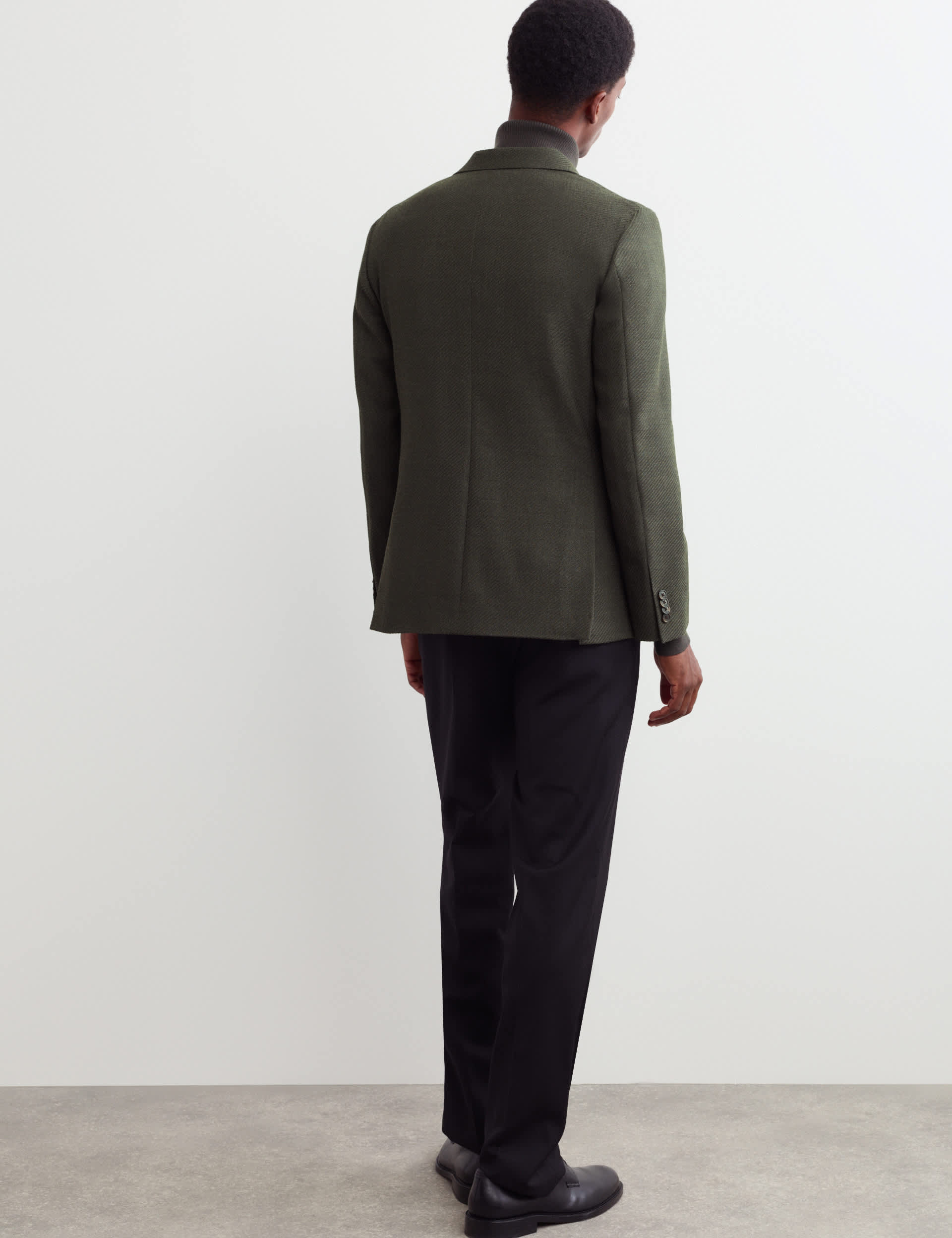 Tailored Fit Wool Rich Twill Blazer thumbnail 6