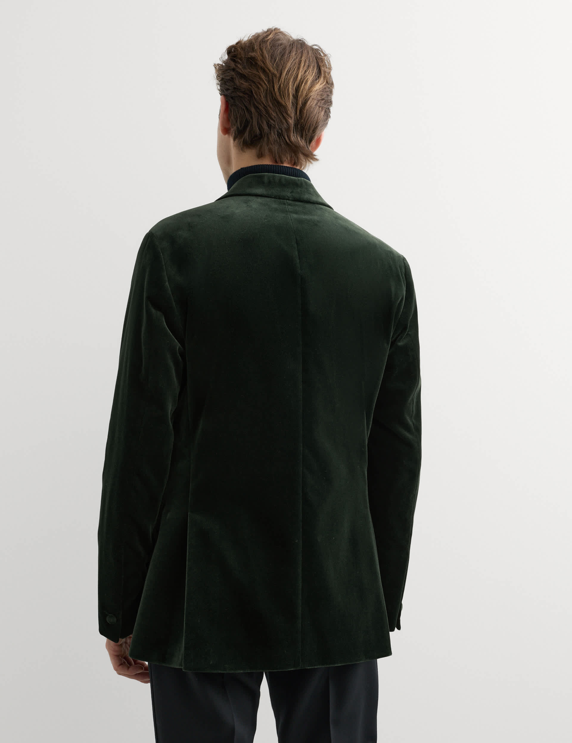 Tailored Fit Pure Cotton Velvet Suit Jacket thumbnail 5