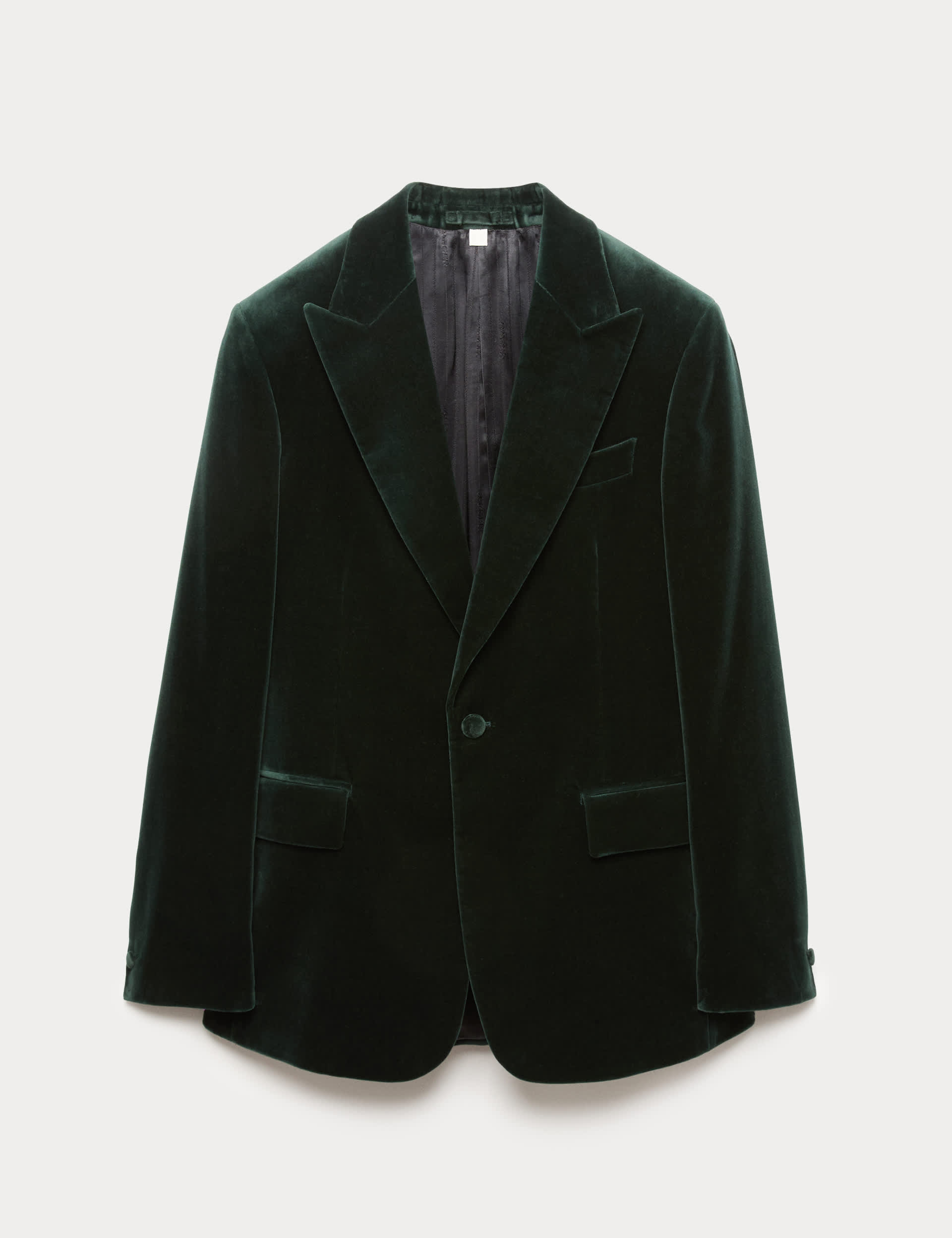 Tailored Fit Pure Cotton Velvet Suit Jacket thumbnail 2