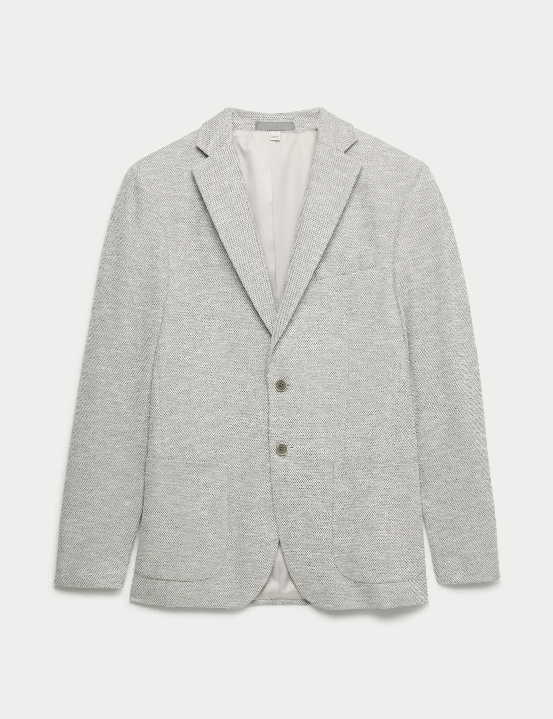Tailored Fit Textured Stretch Blazer thumbnail 2