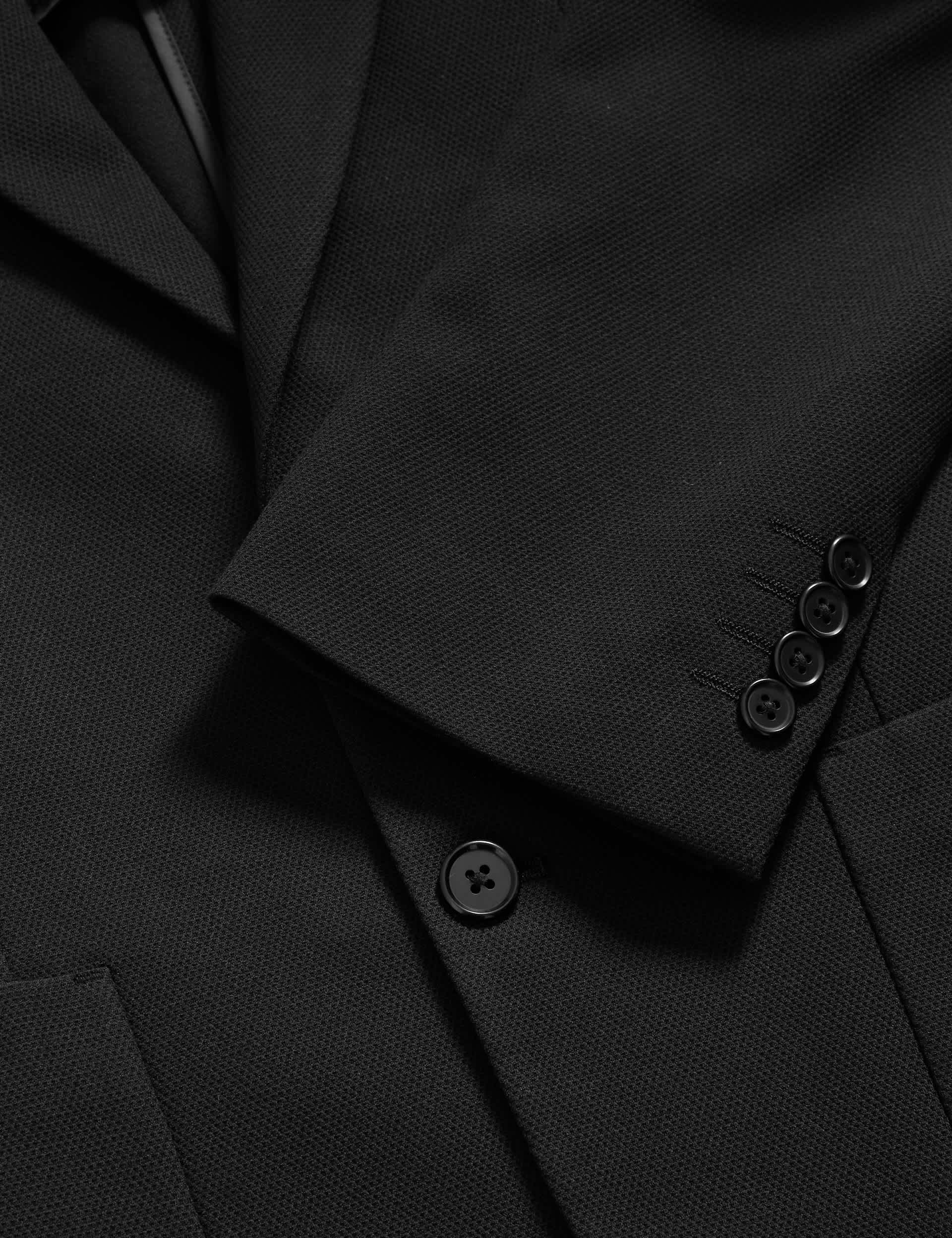 Tailored Fit Jersey Textured Blazer thumbnail 2