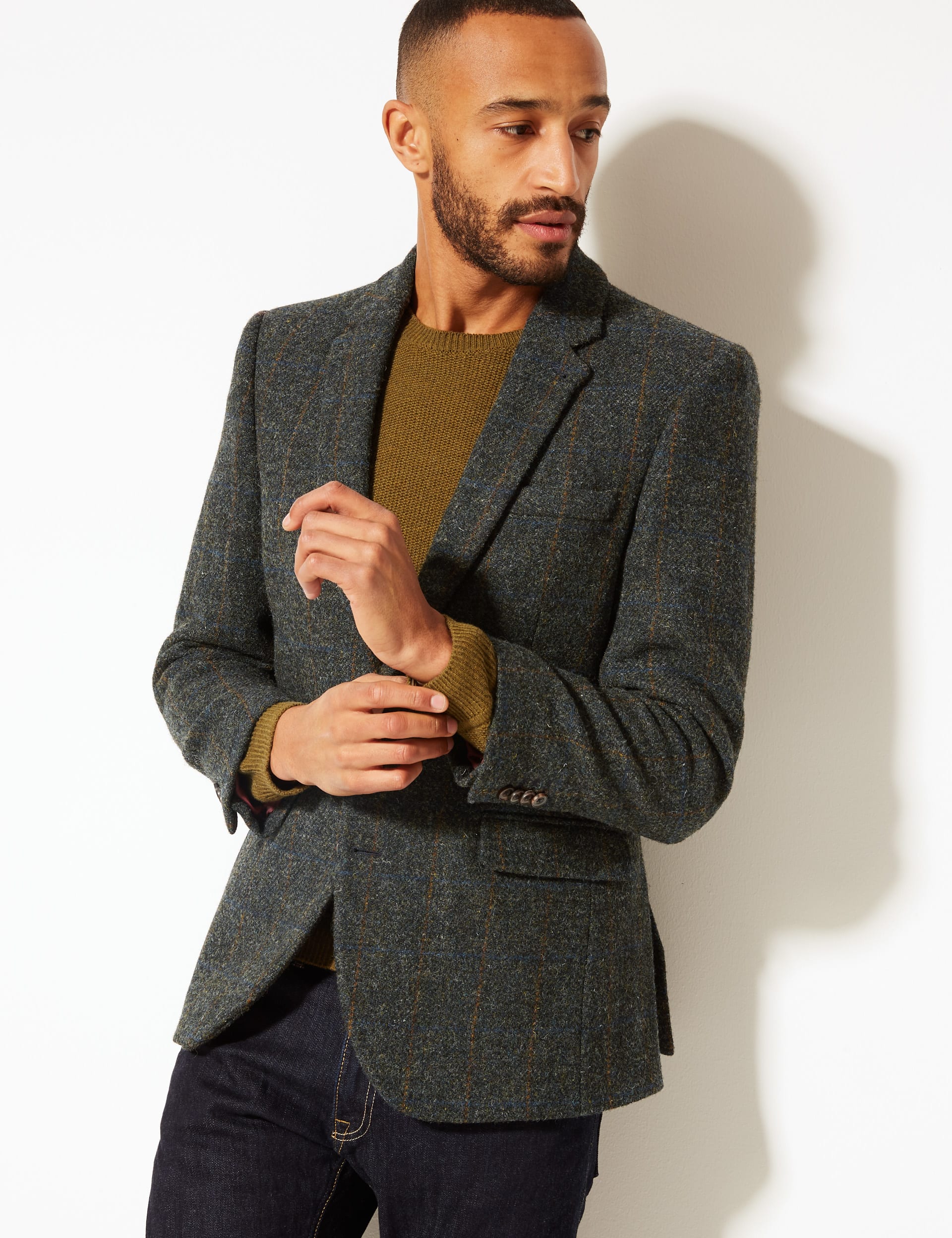 M&s tweed jacket cheap