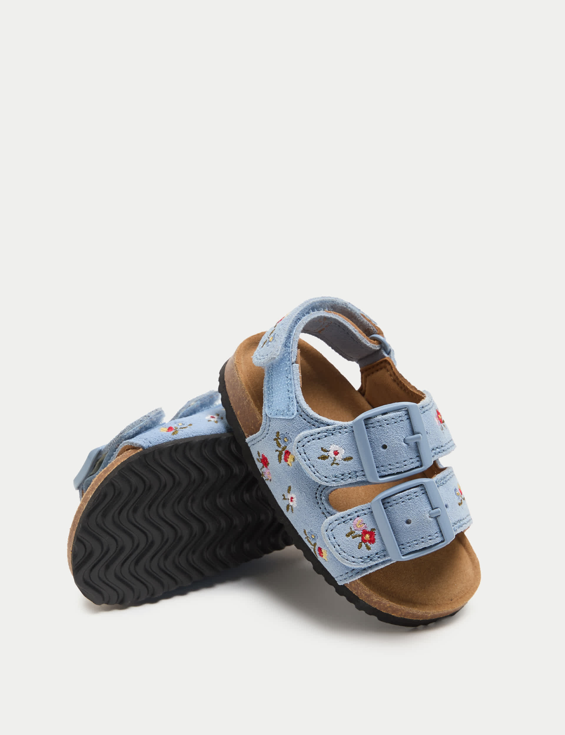 Kids' Mini Me Suede Footbed Sandals
