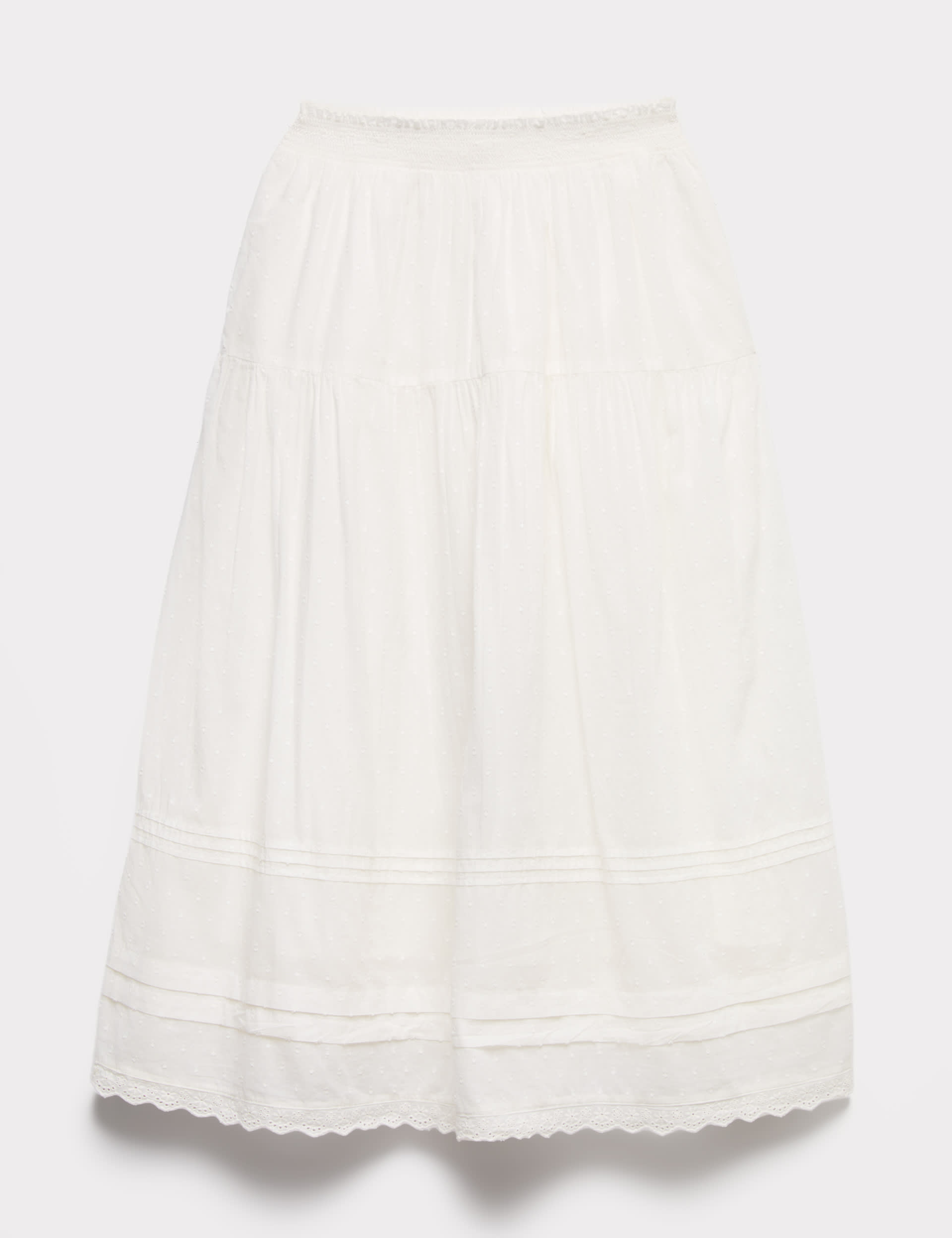 Pure Cotton Pin Tuck Maxi Skirt (6-16 Yrs)