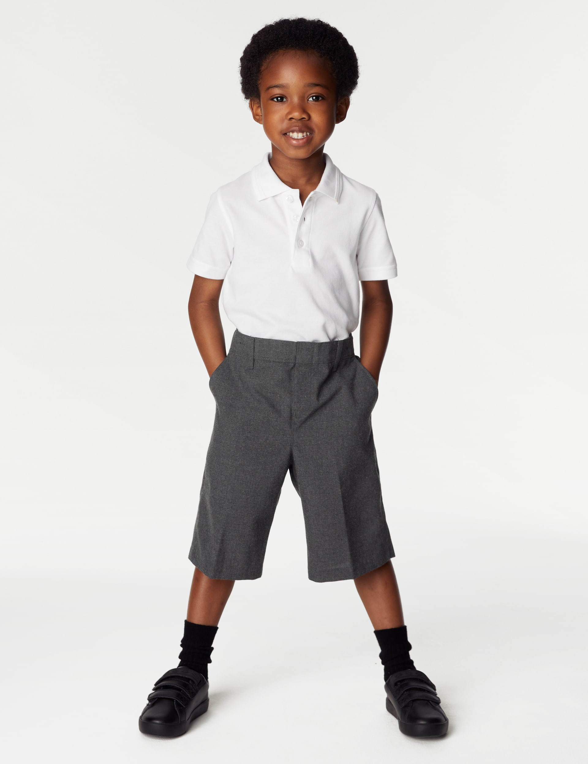 2pk Boys Easy Dressing School Shorts 3 15 Yrs M S Collection M S