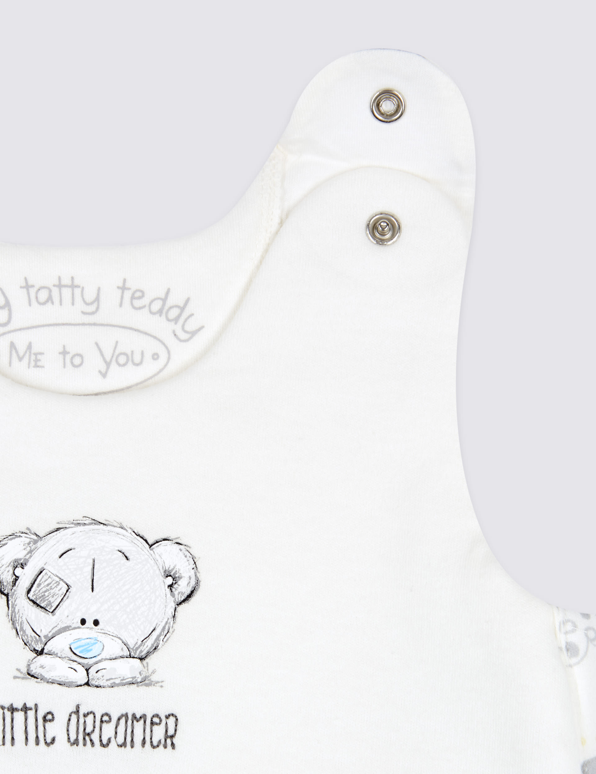 Pure Cotton 2.1 Tog Sleeping Bag Tiny Tatty Teddy M S