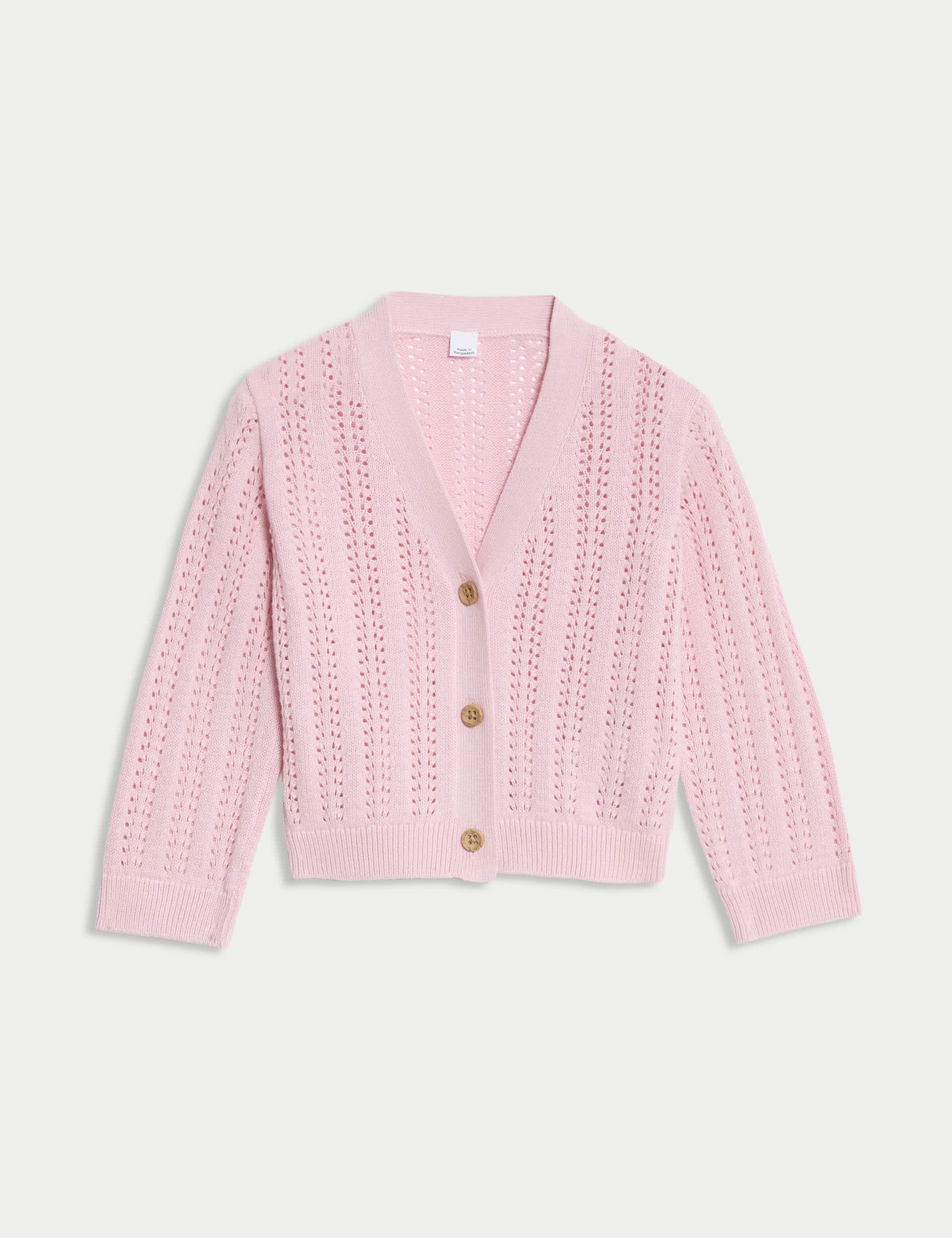 Pure Cotton Knitted Cardigan (0 Mths-3 Yrs)