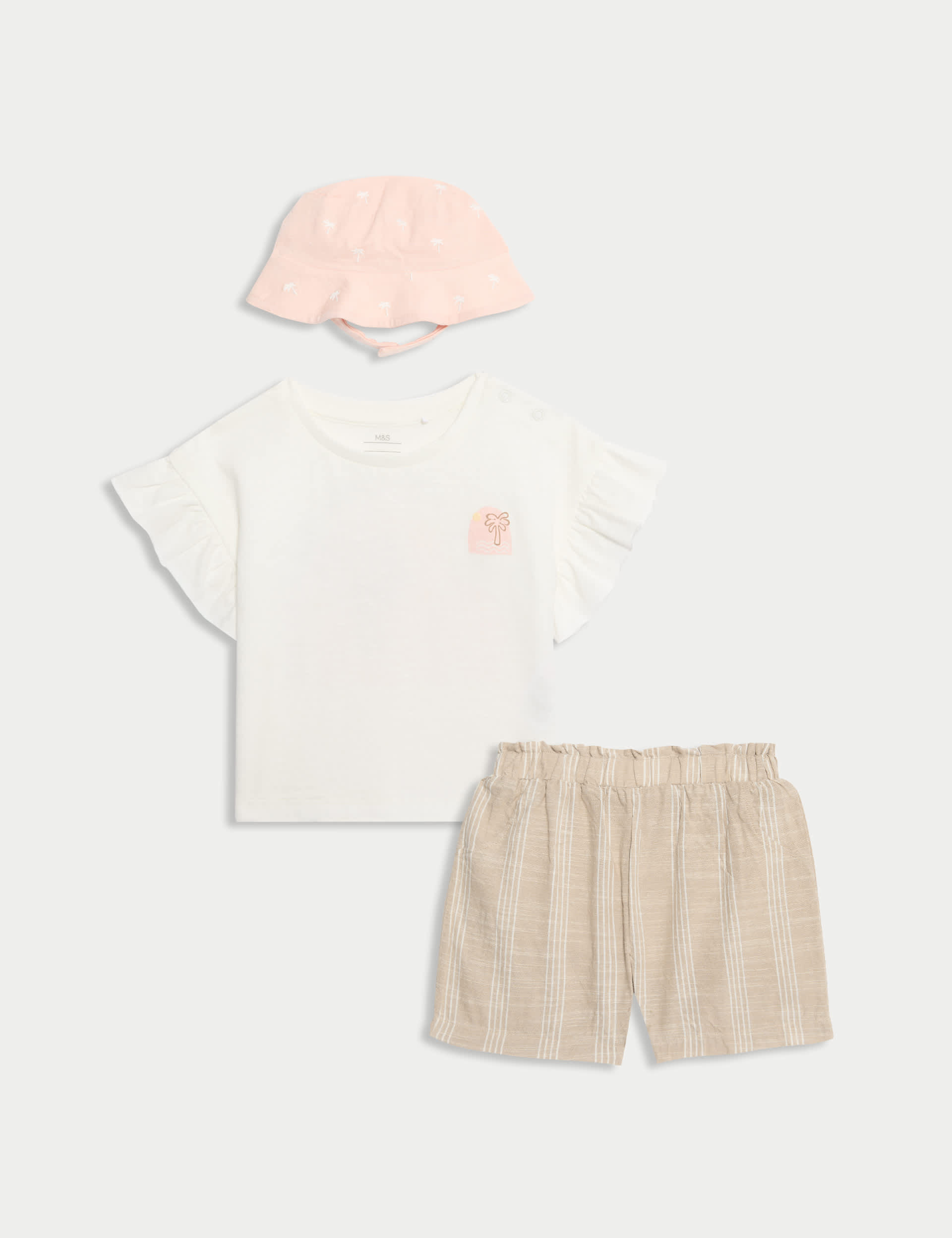 3pc Shorts with Hat Outfit (0-6 Yrs)