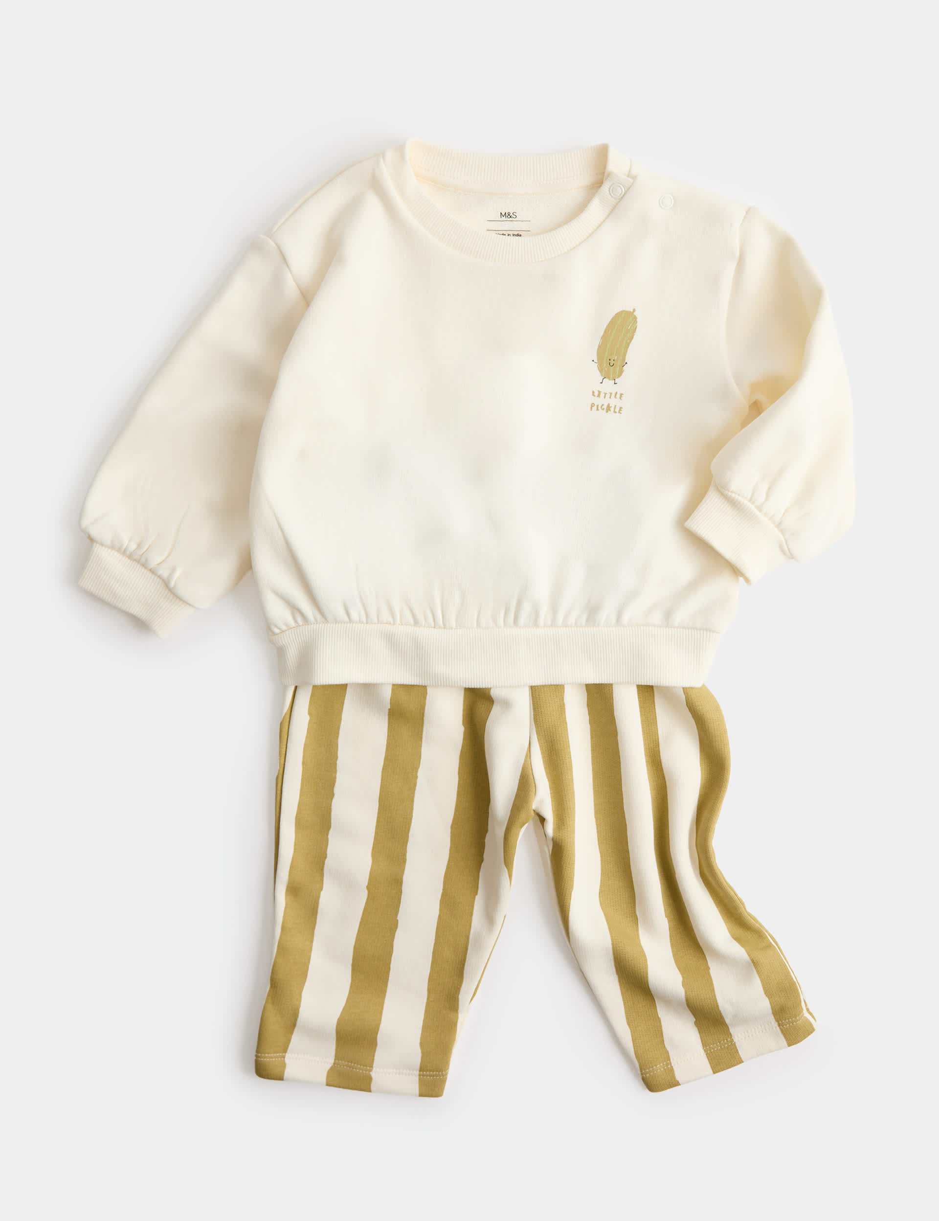 2 Piece Pickle Stripe Sweat Outfit (0-5 Yrs)